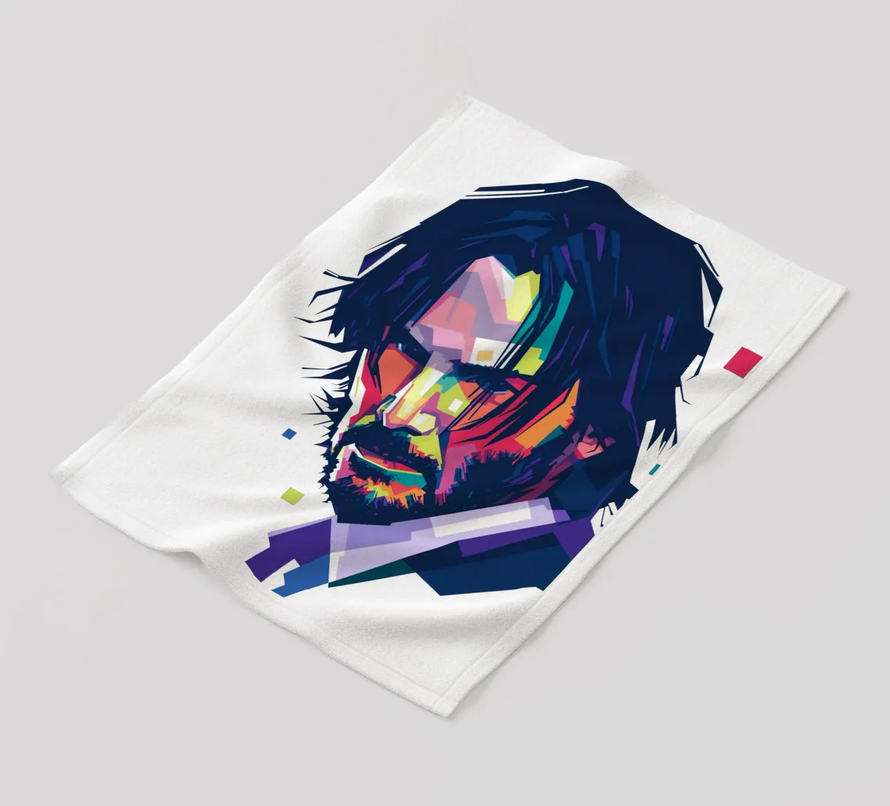 John Wick Pop Art | WPAP coperta in pile da Alkahfsmart