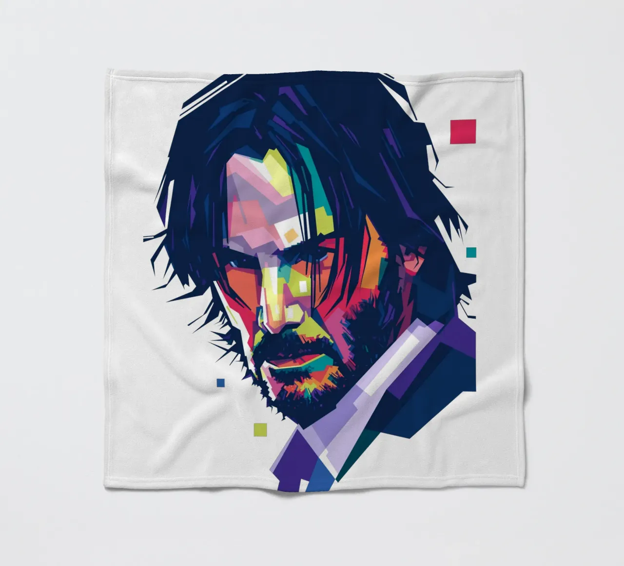 John Wick Pop Art | WPAP coperta in pile da Alkahfsmart