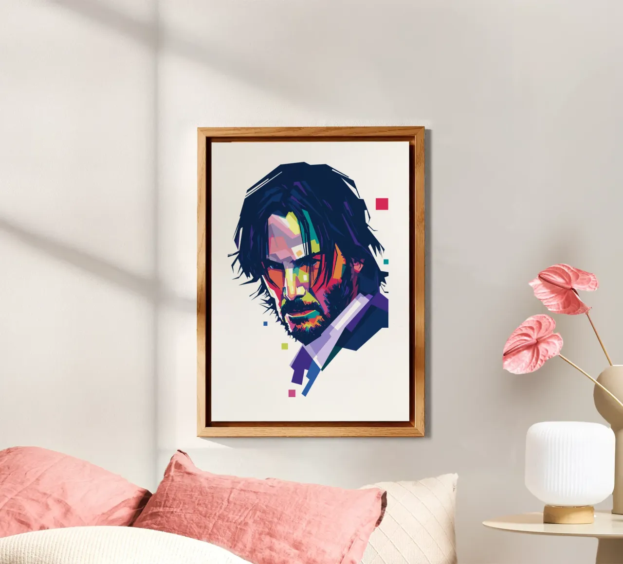 John Wick Pop Art | WPAP alluminio dibond da Alkahfsmart