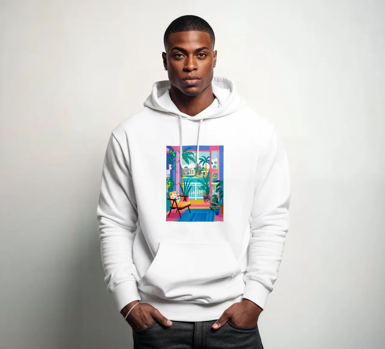 Maximalist Window View sudadera con capucha de FadeAura