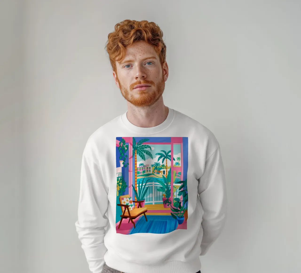 Maximalist Window View sudadera de FadeAura