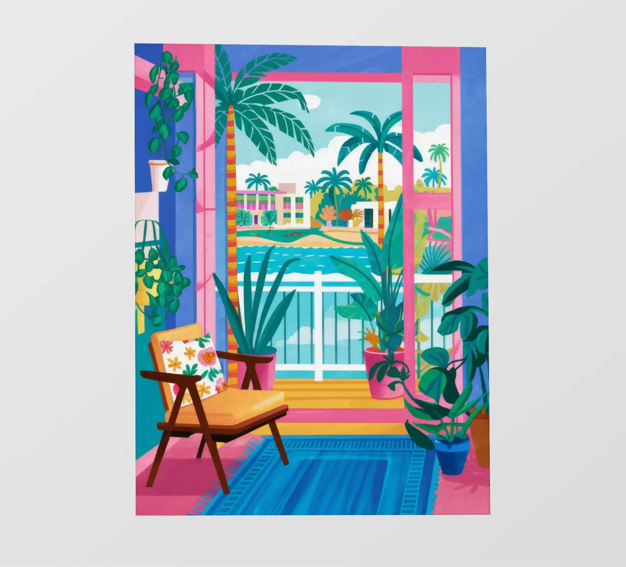 Maximalist Window View lámina retroiluminada de FadeAura