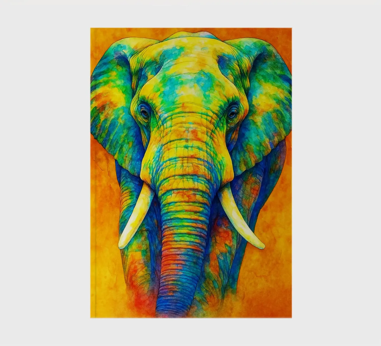 elefante pittura colorata diario da toegoe