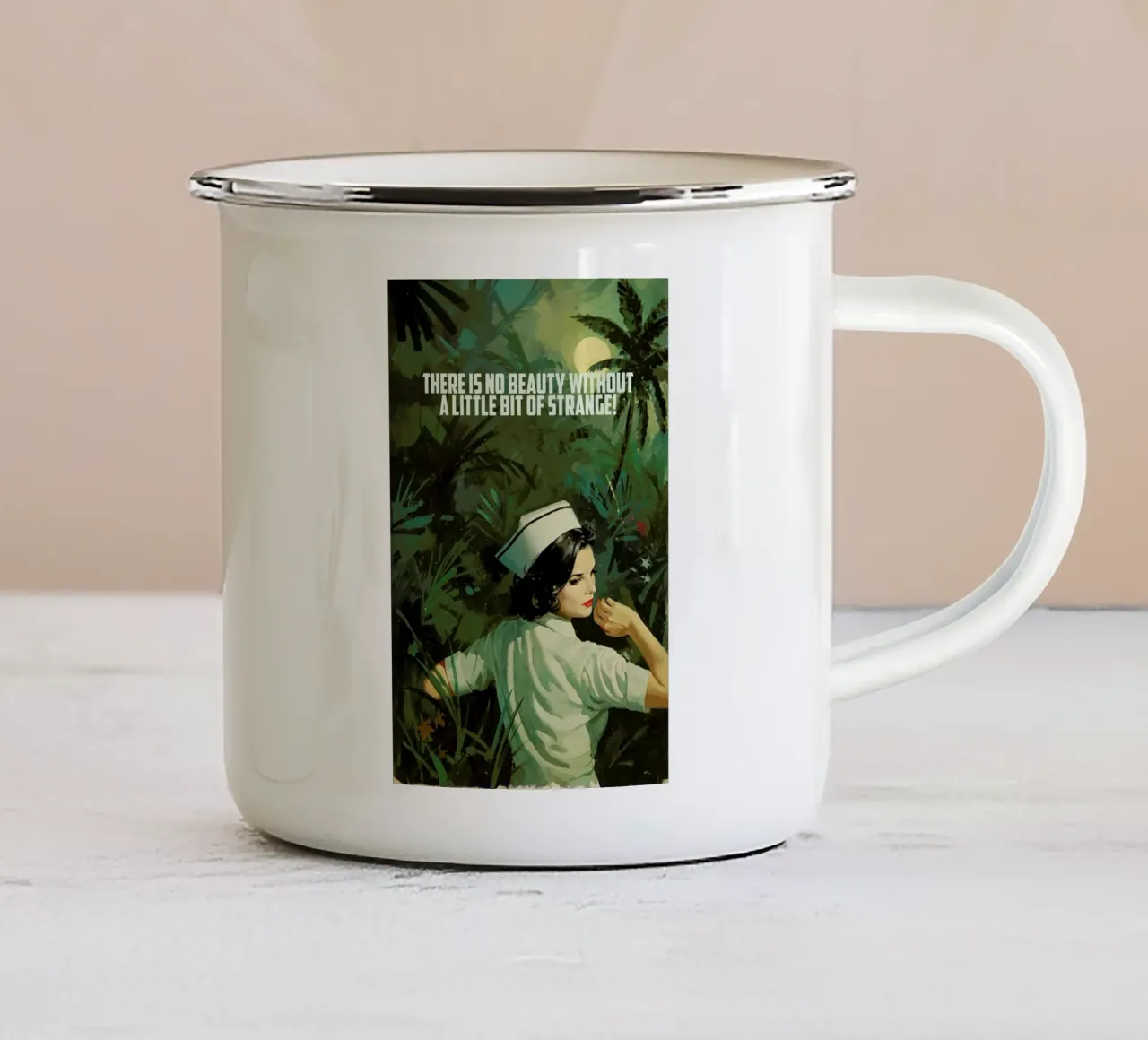 There Is No Beauty tazza in smalto da Gallery Print and Art Limited