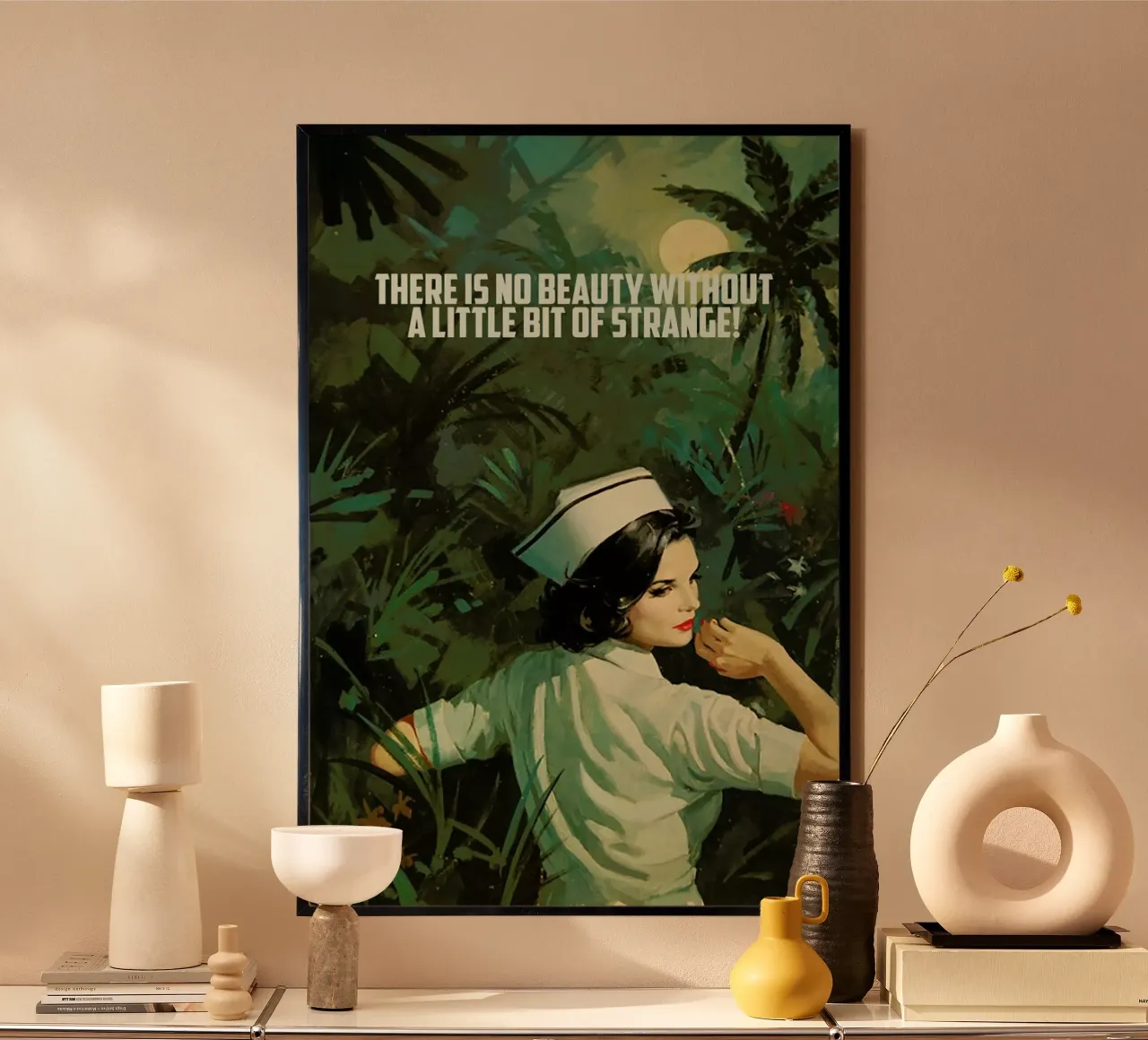 There Is No Beauty poster con telaio in alluminio da Gallery Print and Art Limited