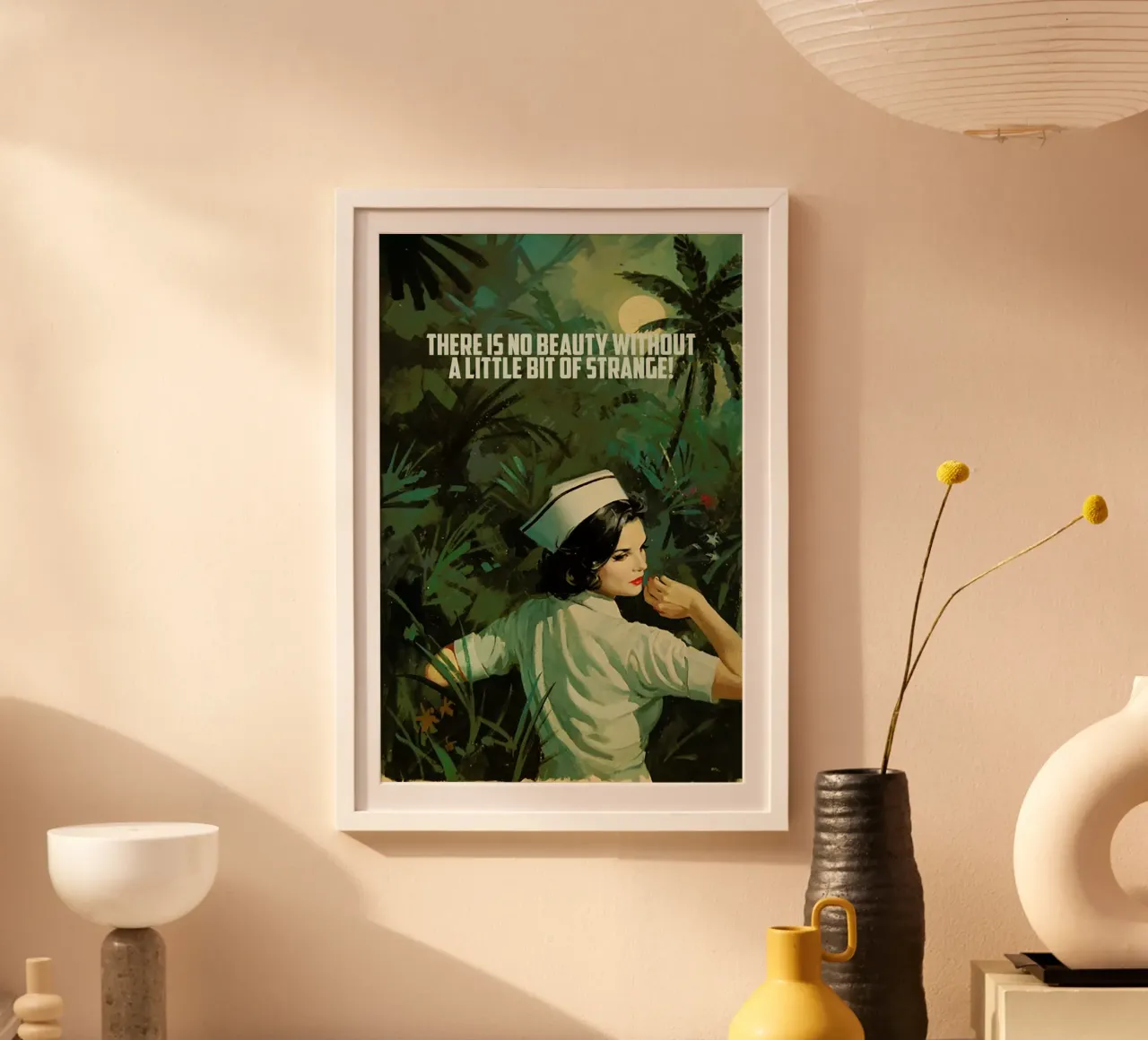 There Is No Beauty poster con telaio in alluminio da Gallery Print and Art Limited