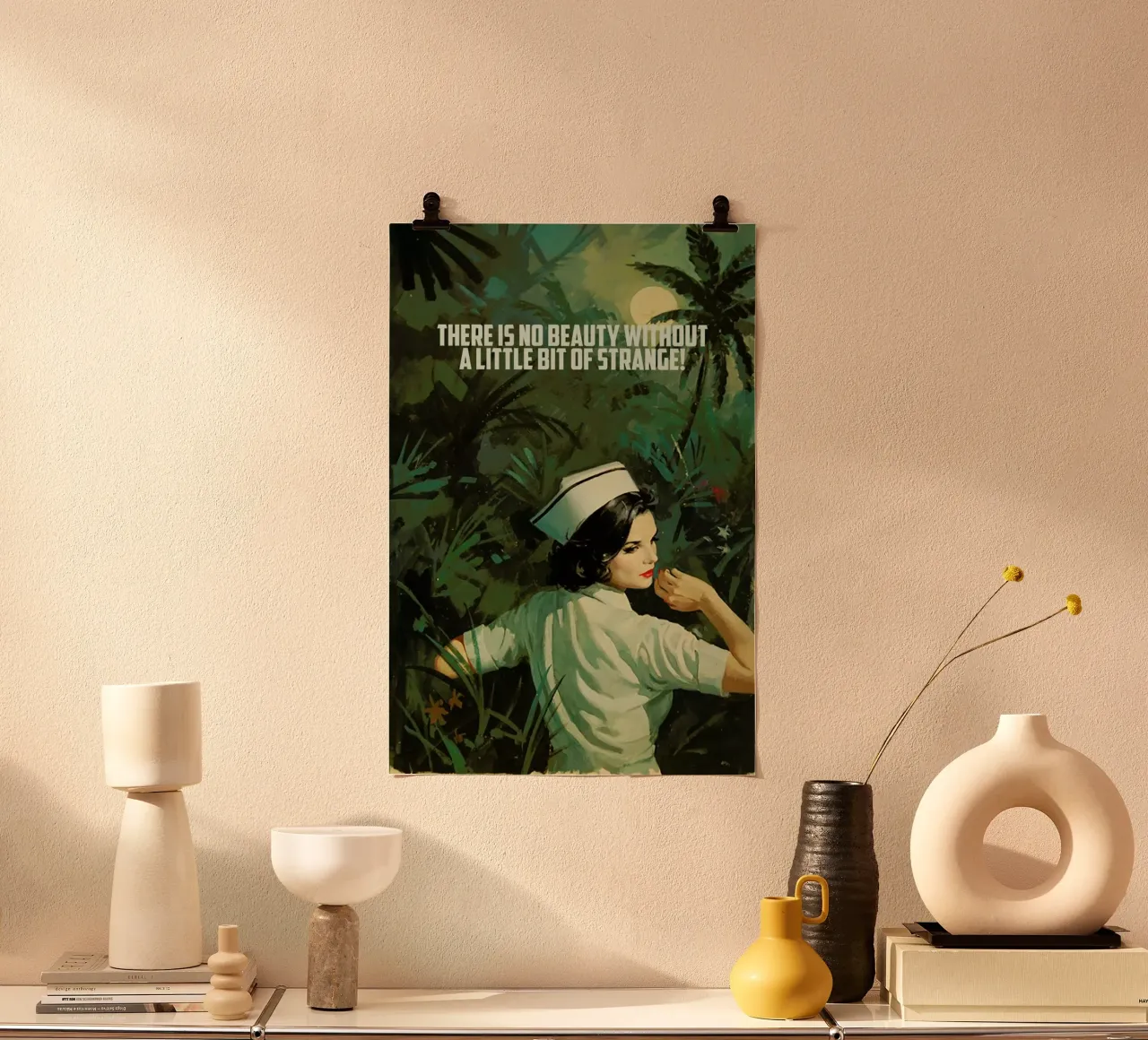 There Is No Beauty poster con telaio in alluminio da Gallery Print and Art Limited