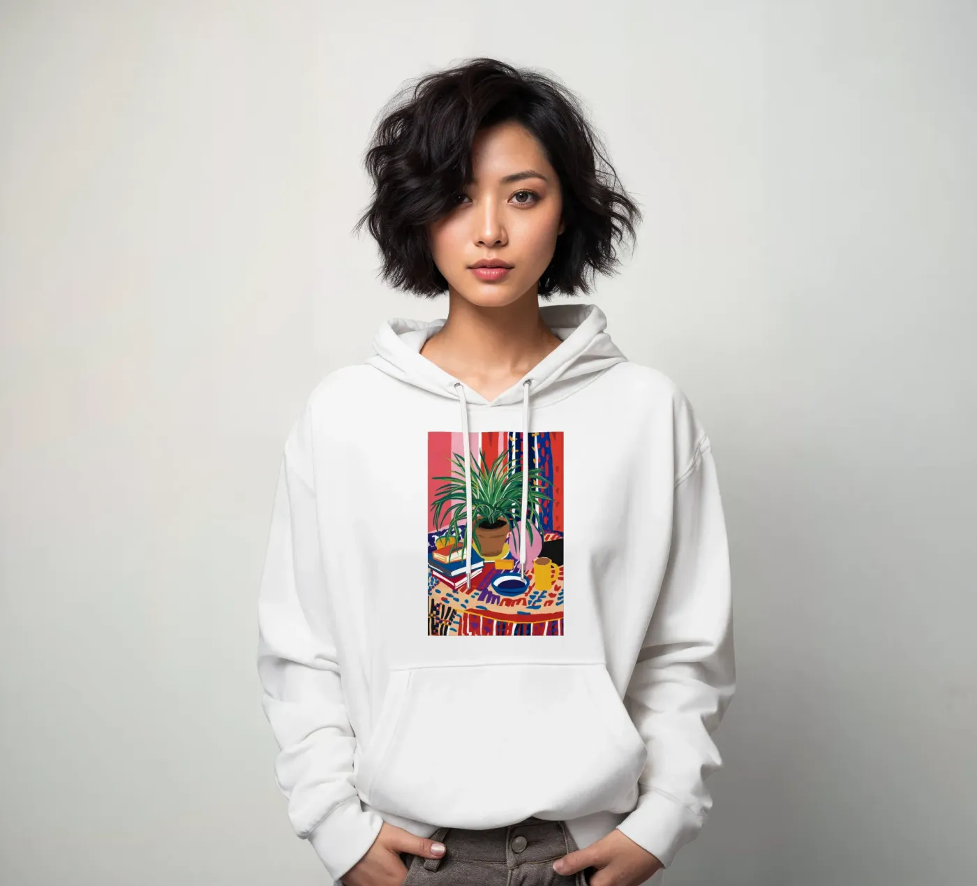 Patterned Table Stillness hoodie by FadeAura