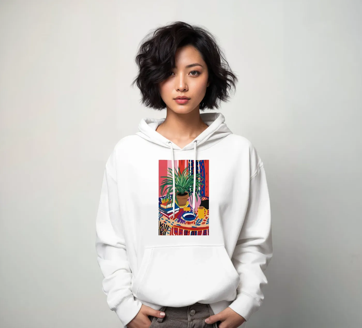Patterned Table Stillness hoodie by FadeAura