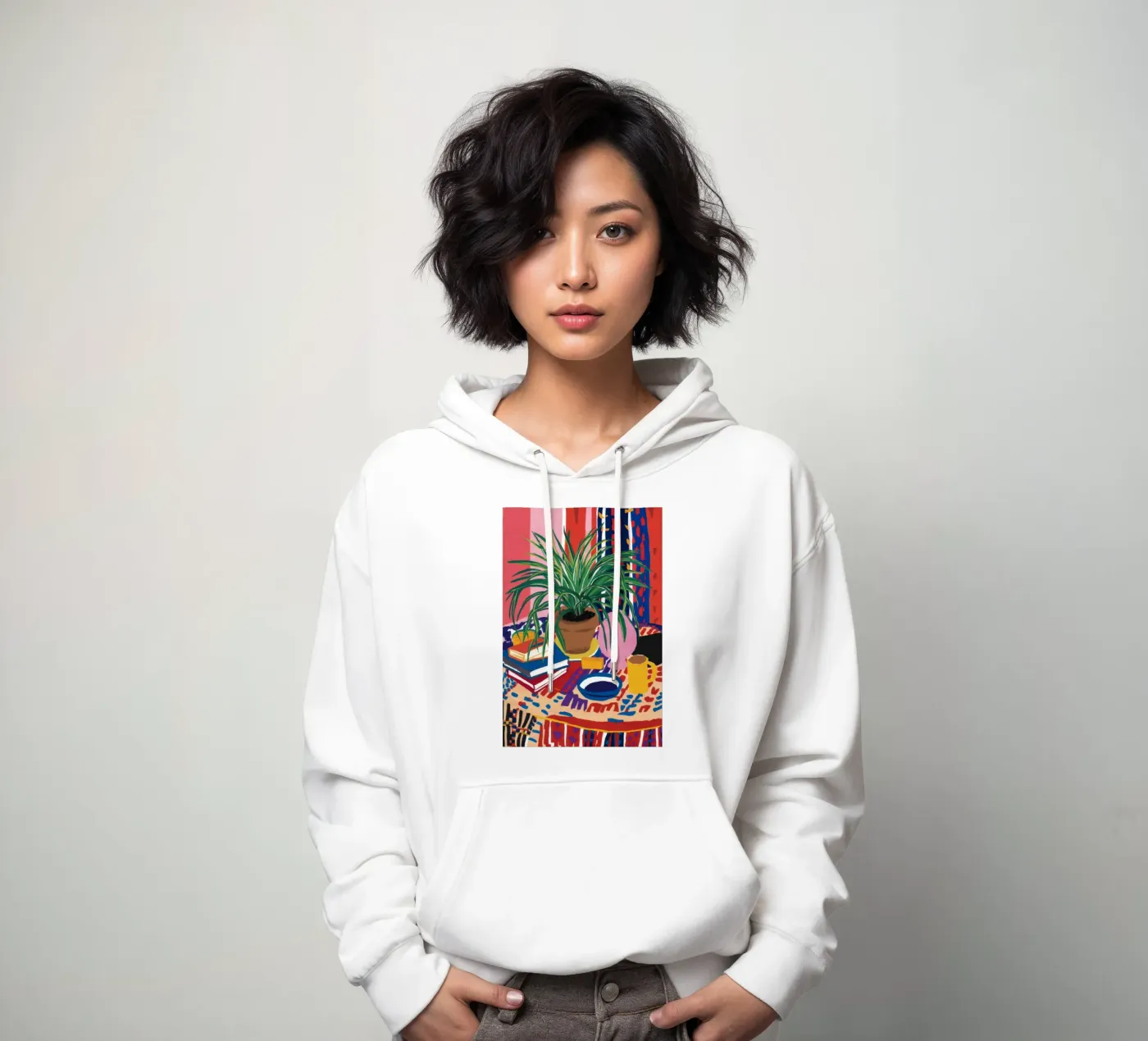 Patterned Table Stillness hoodie by FadeAura