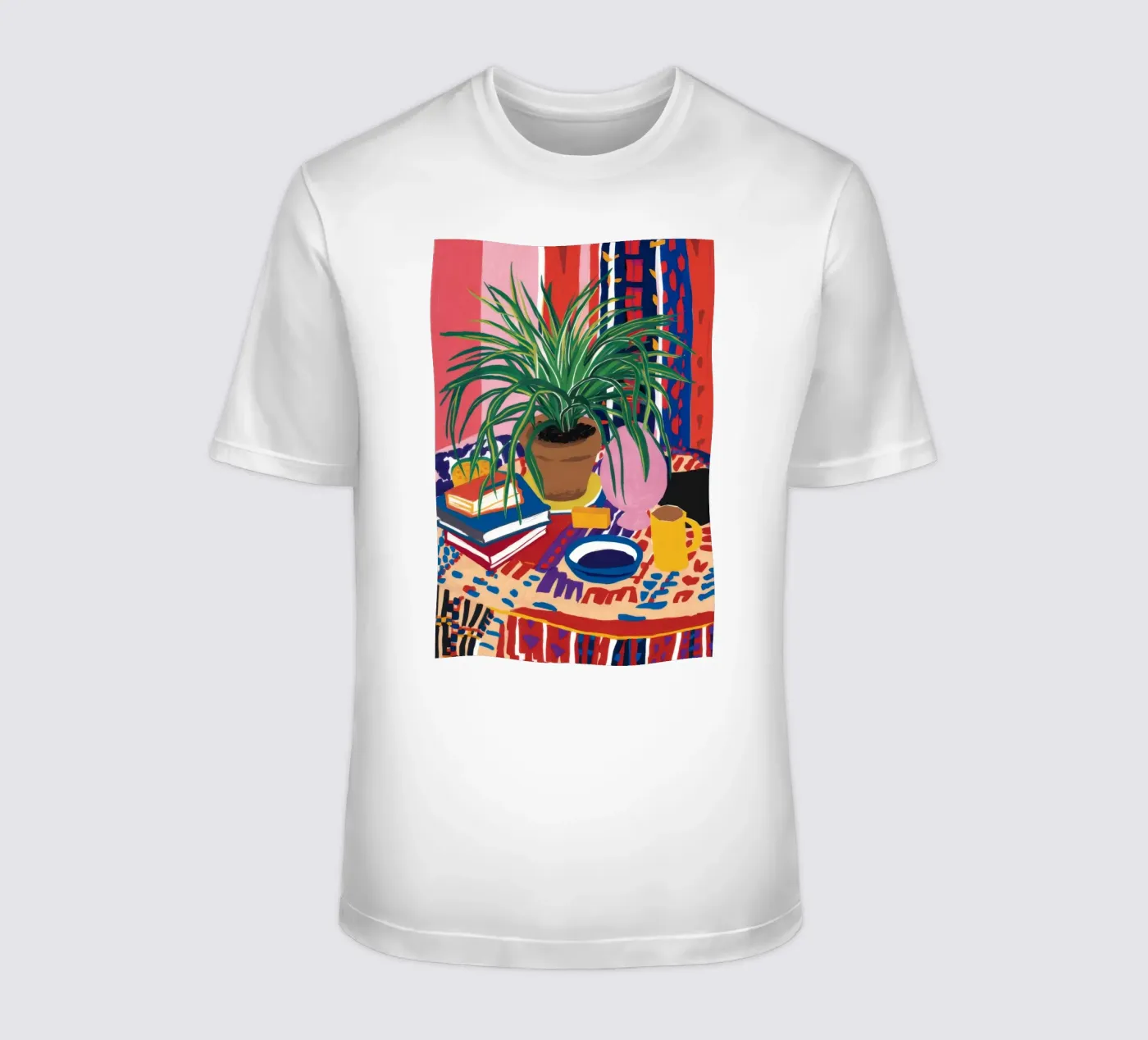 Patterned Table Stillness t-shirt by FadeAura