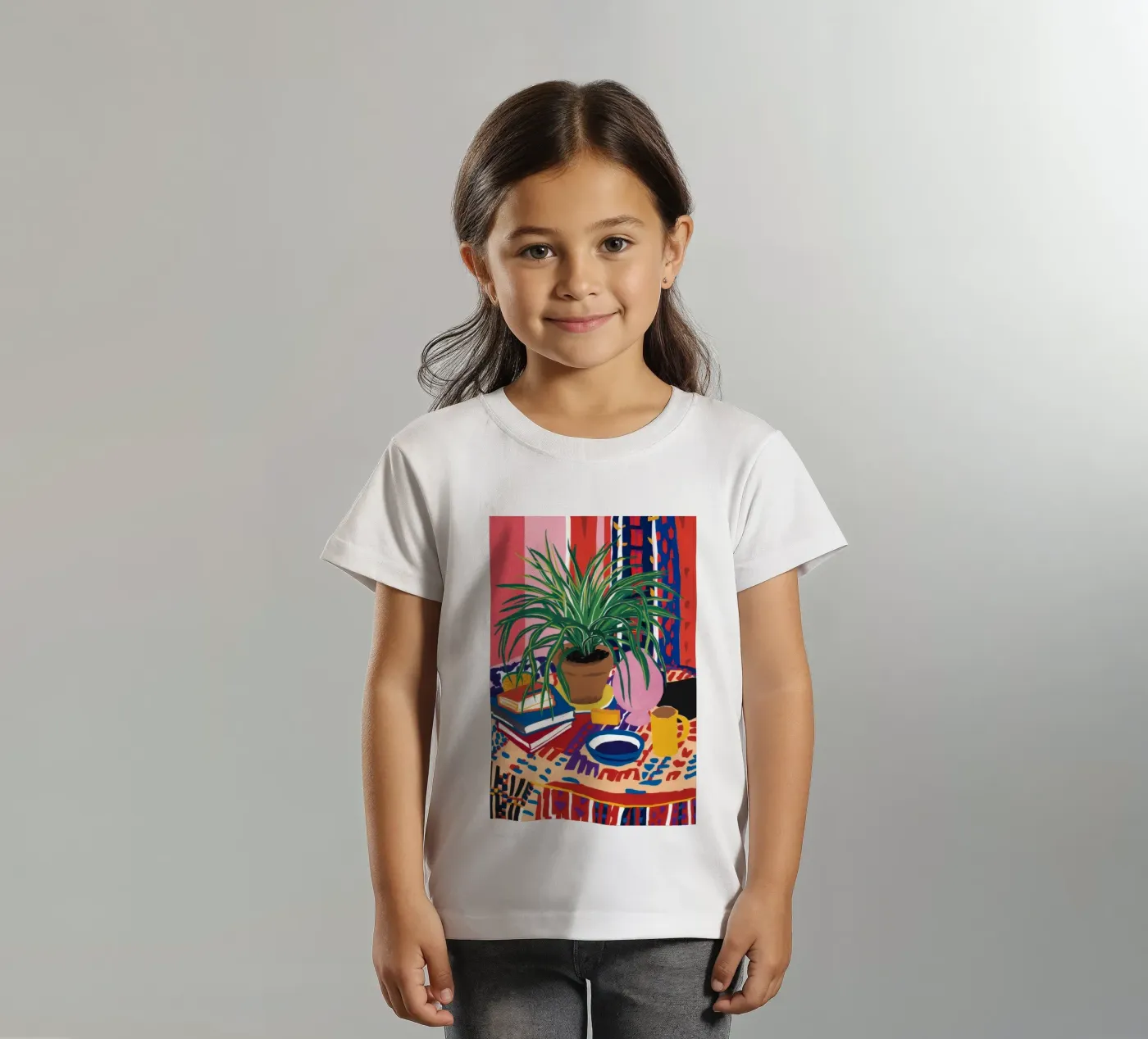 Patterned Table Stillness kids t-shirt by FadeAura