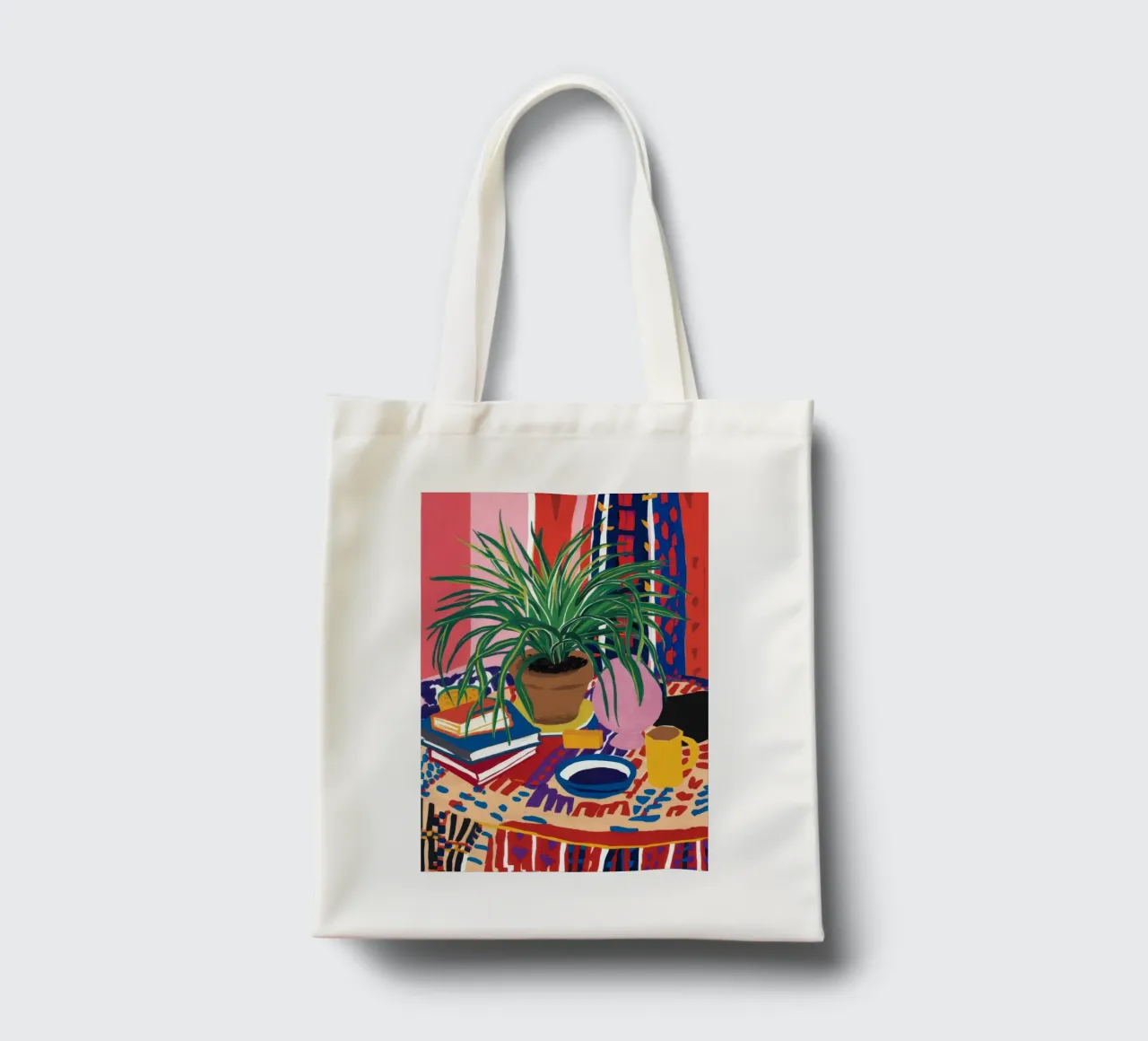 Patterned Table Stillness tote bag by FadeAura