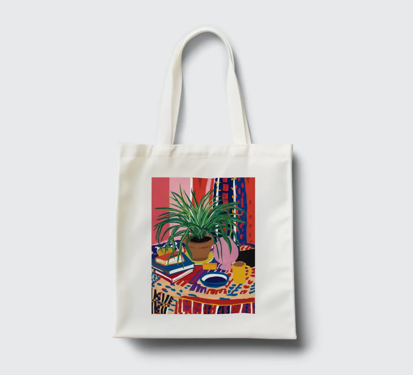 Patterned Table Stillness tote bag by FadeAura