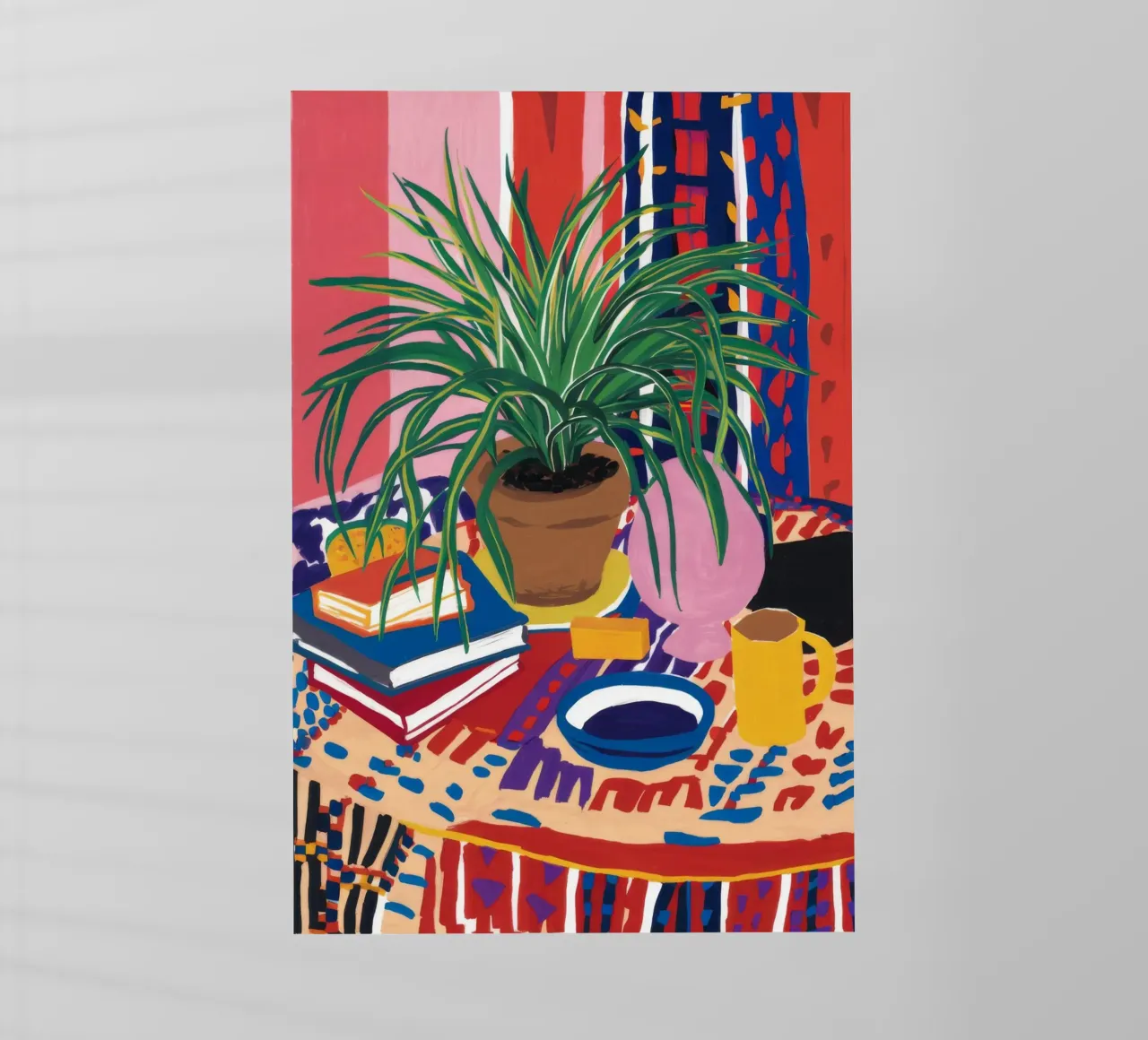 Gedessineerde tafel Stilte backlit folie van FadeAura