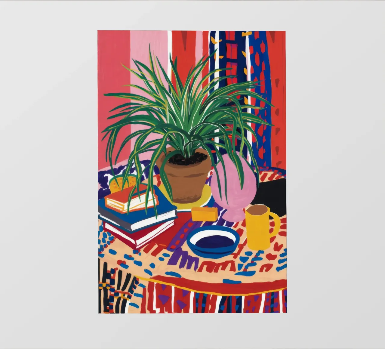 Gedessineerde tafel Stilte backlit folie van FadeAura