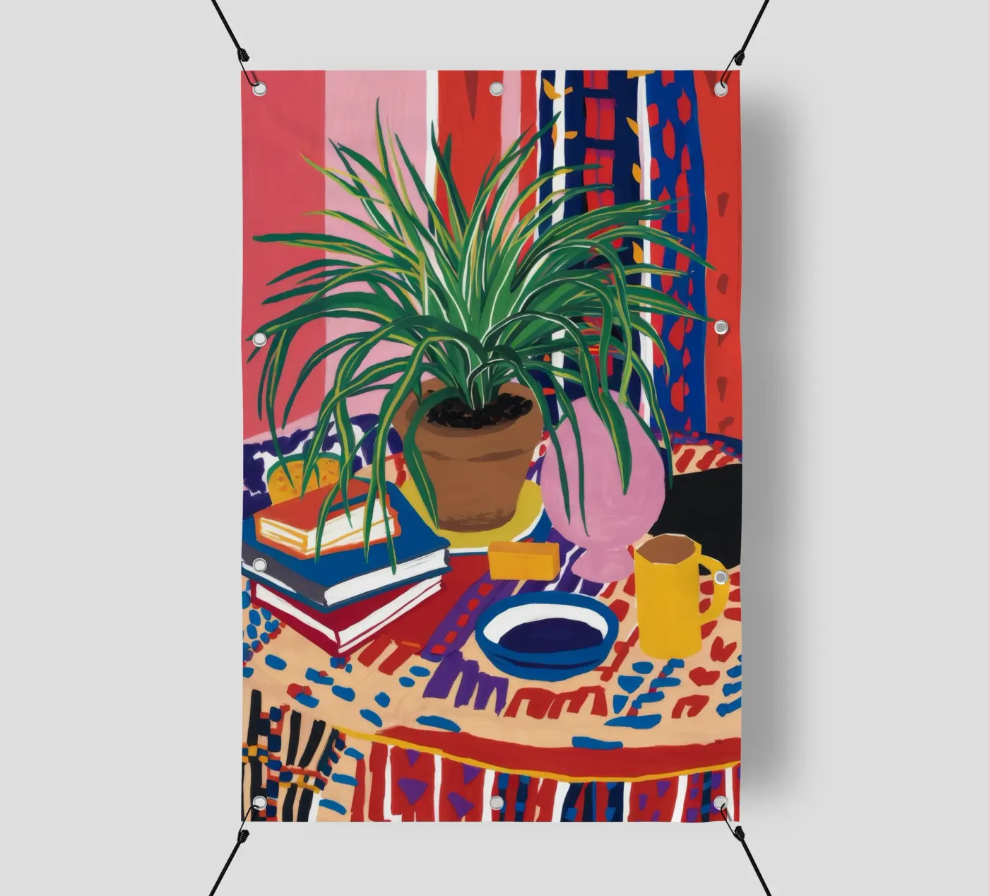Patterned Table Stillness pvc cover by FadeAura