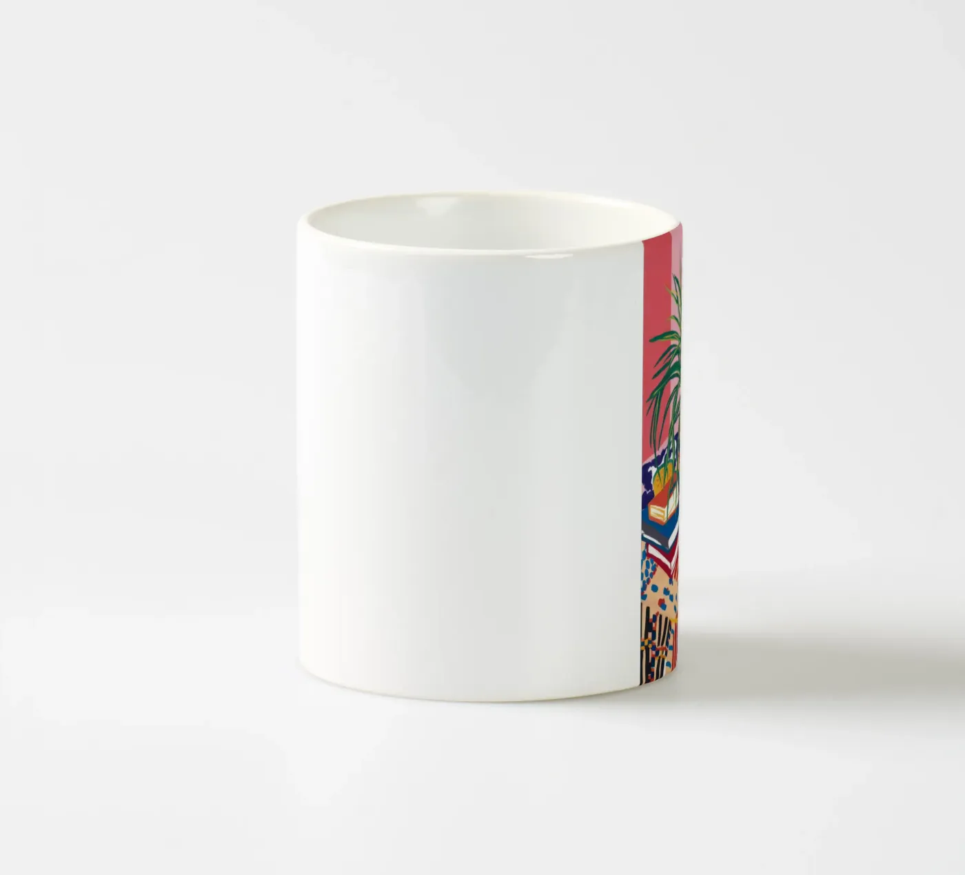 Patterned Table Stillness ceramic mug by FadeAura