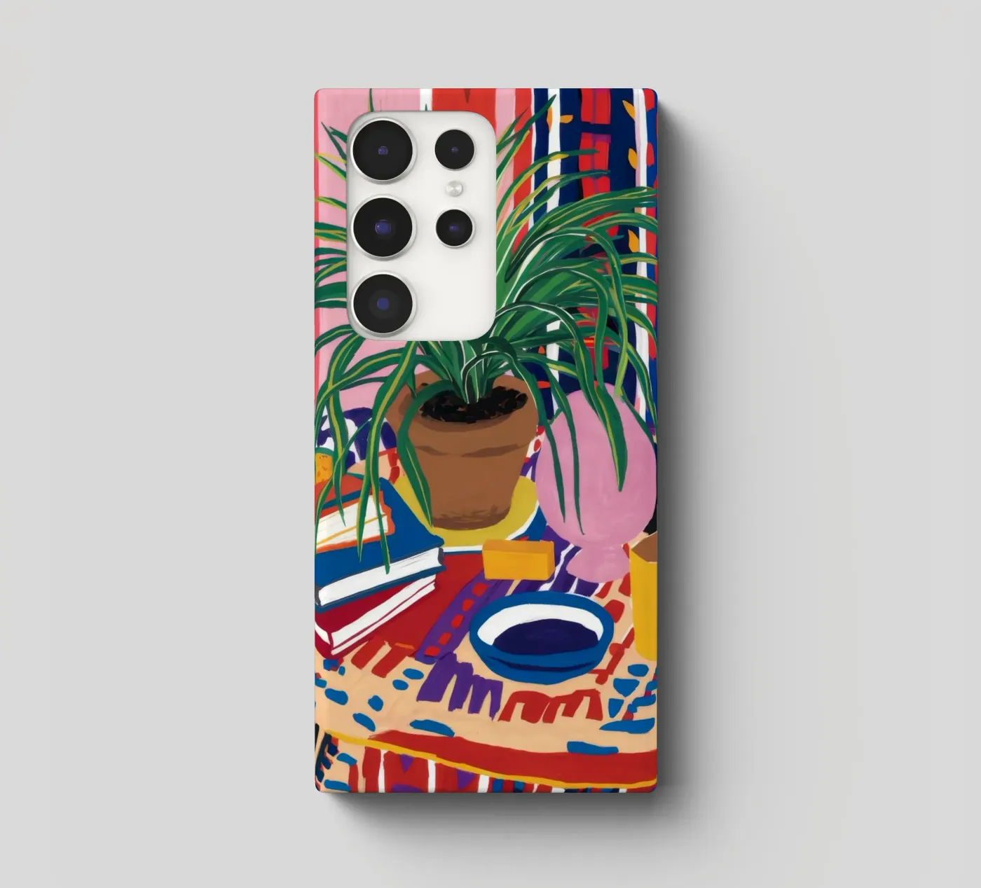 Patterned Table Stillness samsung phone case by FadeAura