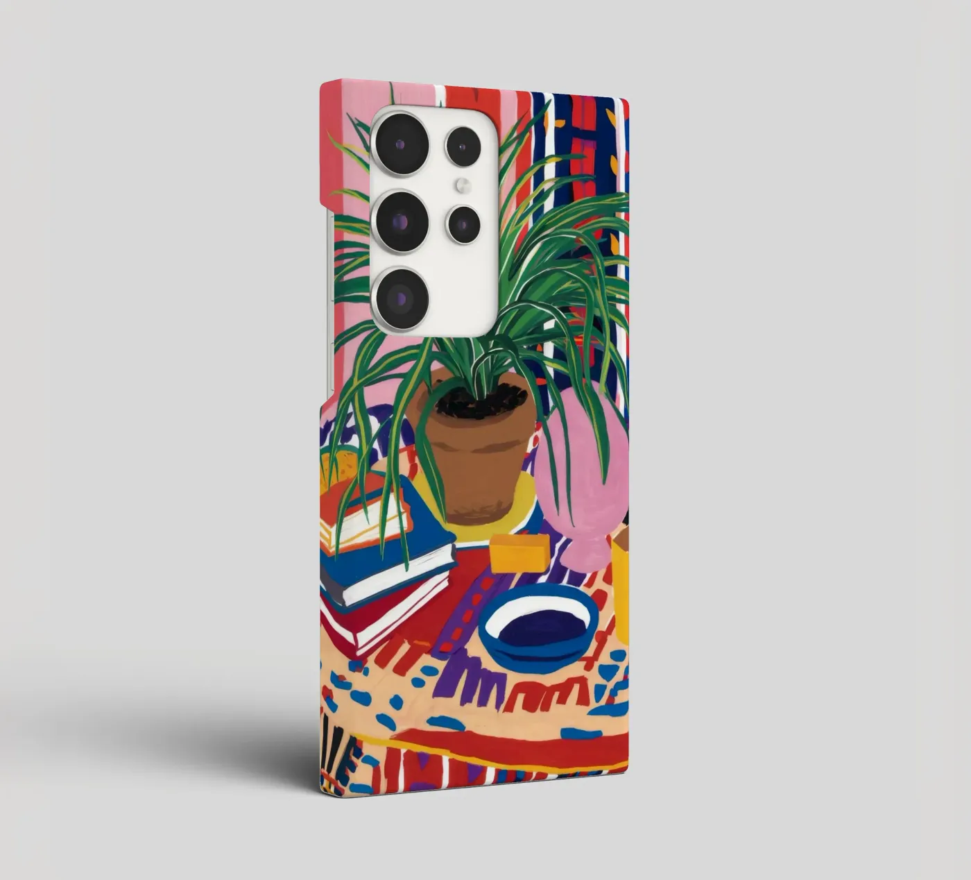 Patterned Table Stillness samsung phone case by FadeAura