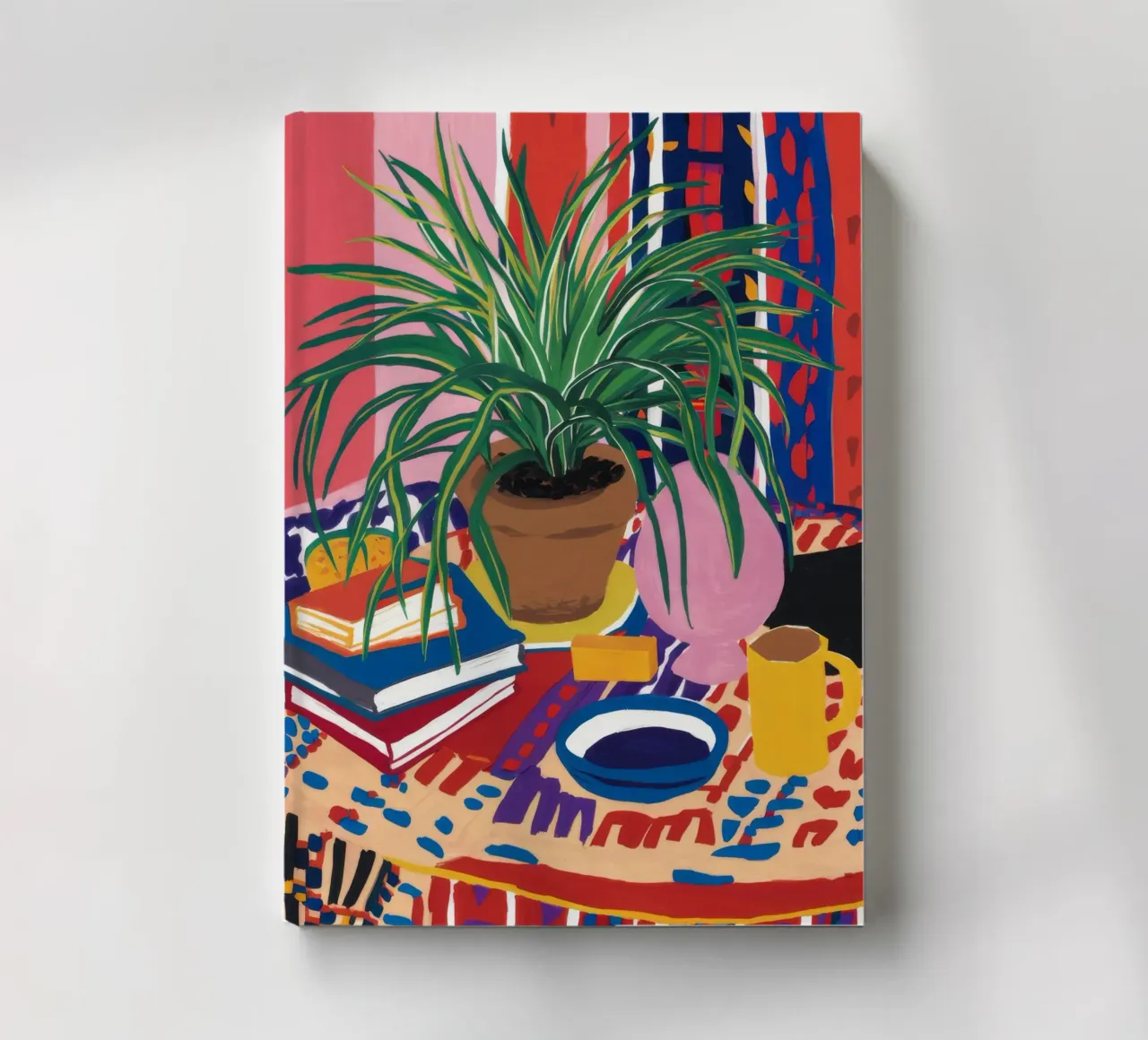 Patterned Table Stillness notebook by FadeAura