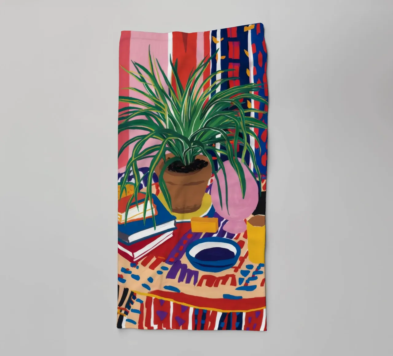 Patterned Table Stillness towel by FadeAura