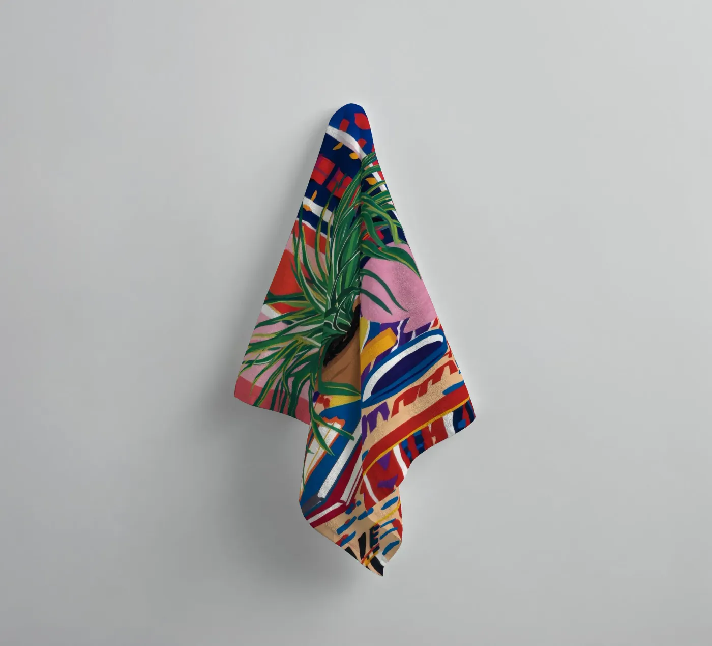 Patterned Table Stillness towel by FadeAura