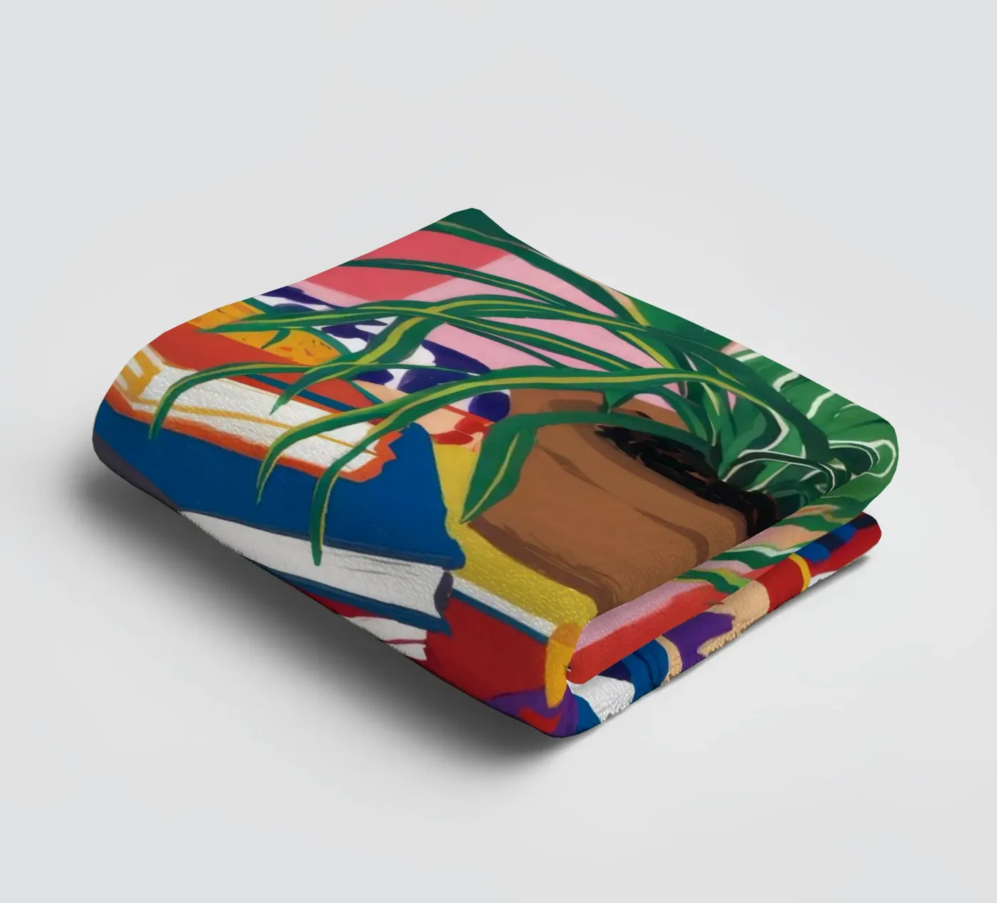 Patterned Table Stillness towel by FadeAura