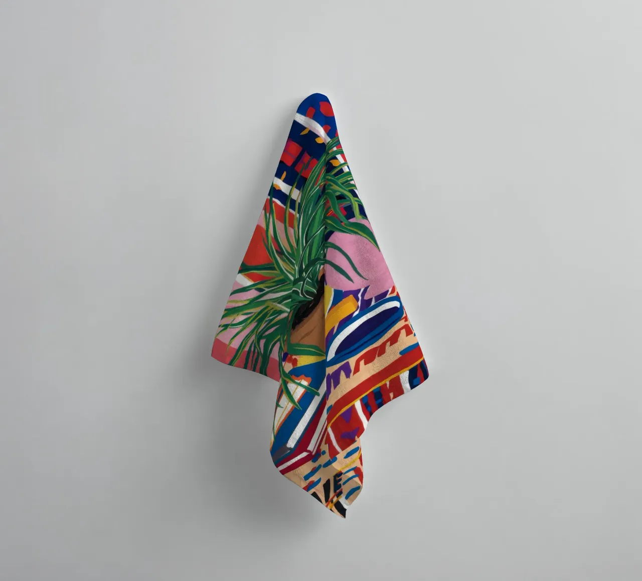 Patterned Table Stillness towel by FadeAura