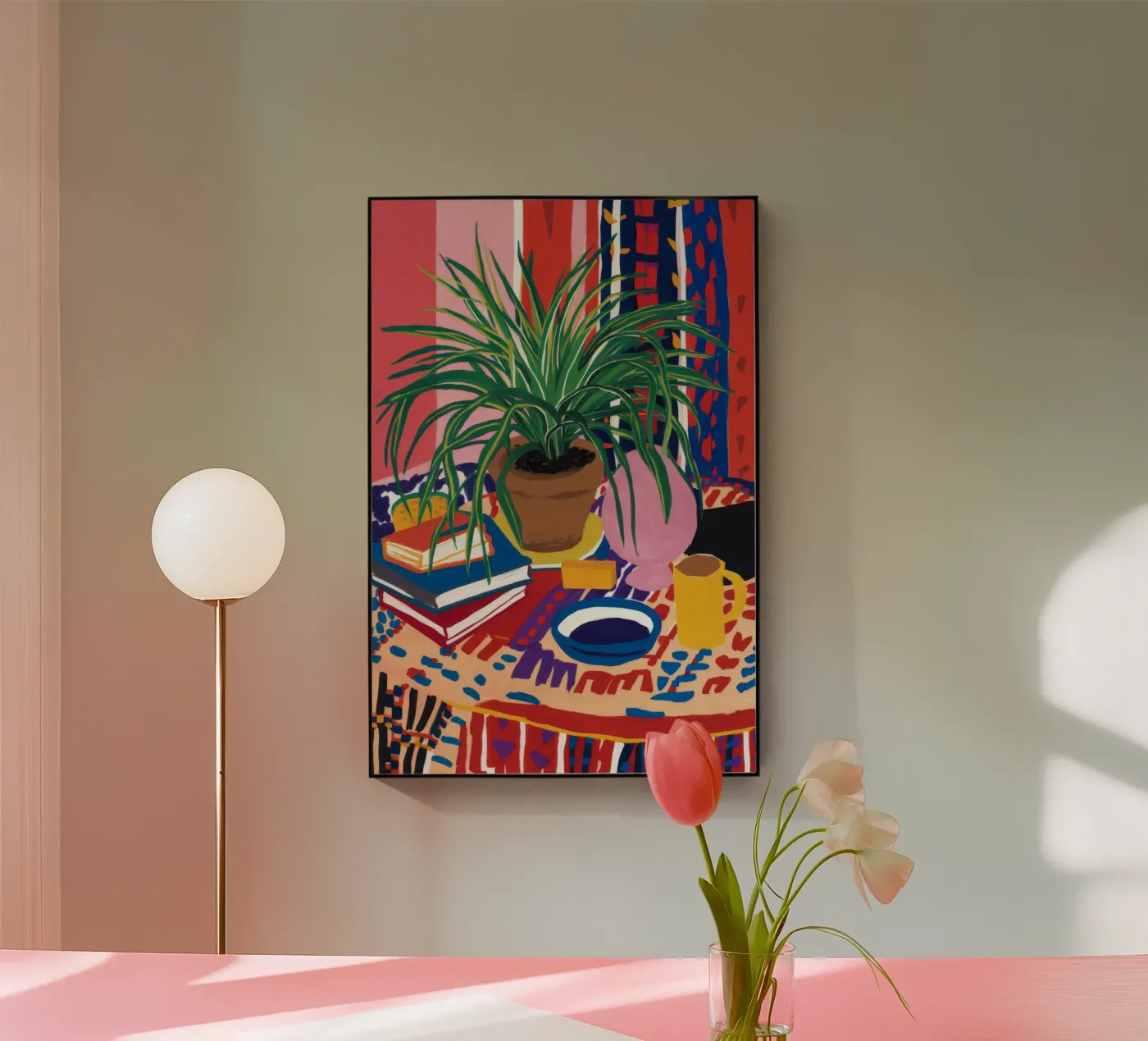 Gedessineerde tafel Stilte acryl van FadeAura