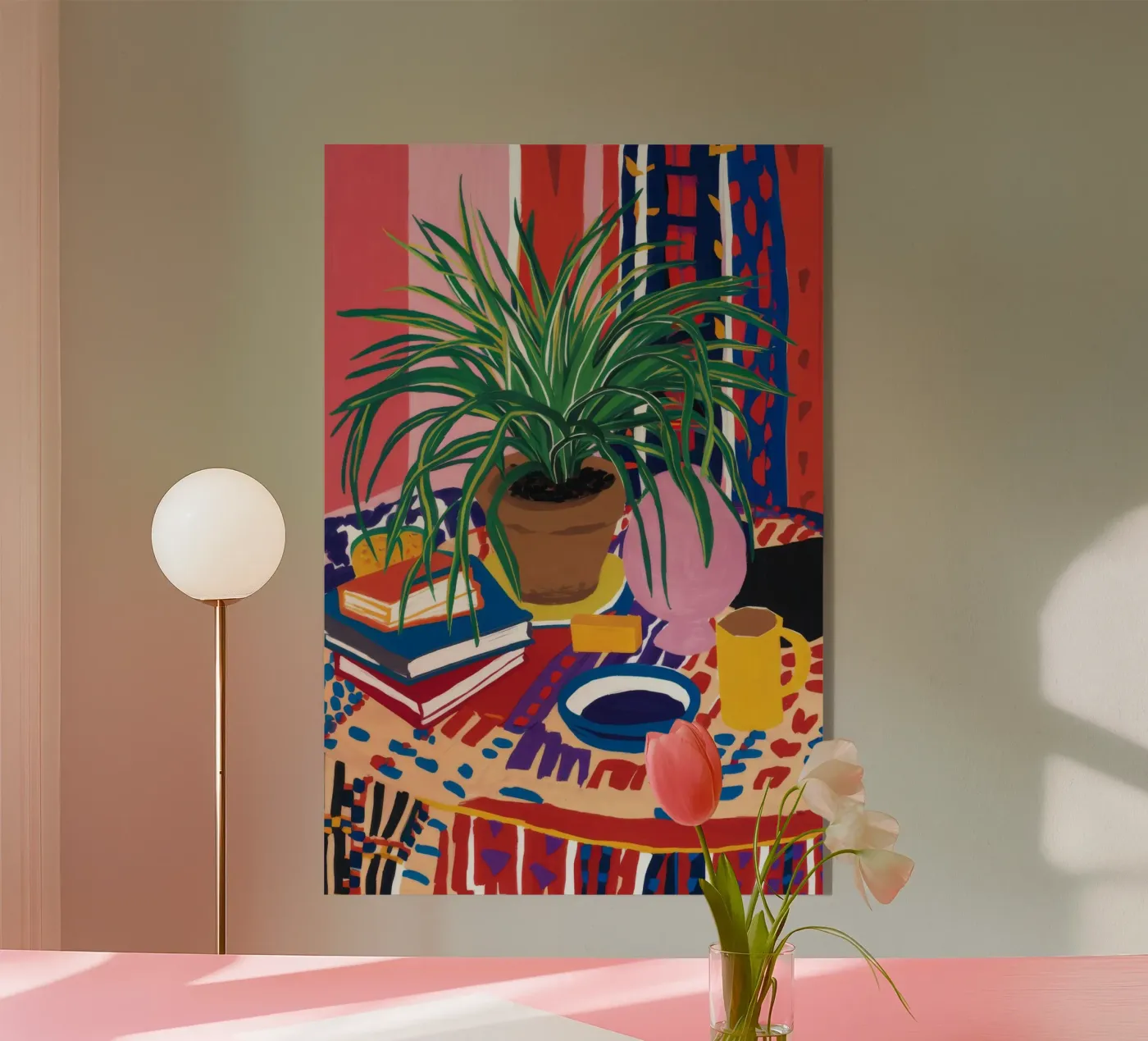 Gedessineerde tafel Stilte acryl van FadeAura