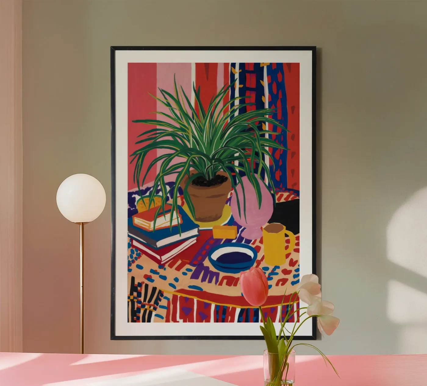 Patterned Table Stillness poster by FadeAura