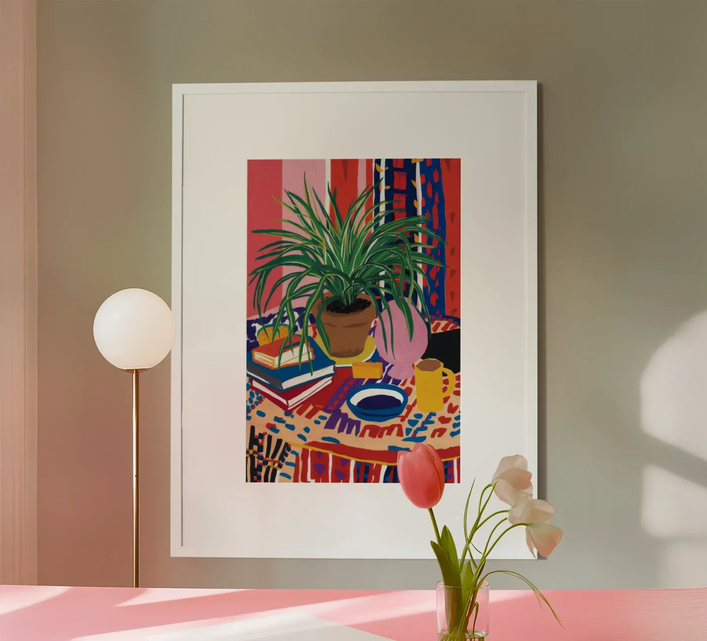 Patterned Table Stillness poster by FadeAura