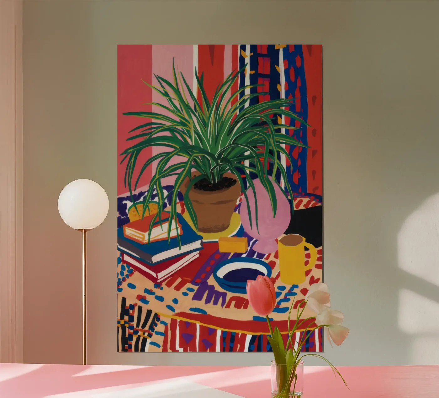 Patterned Table Stillness poster by FadeAura