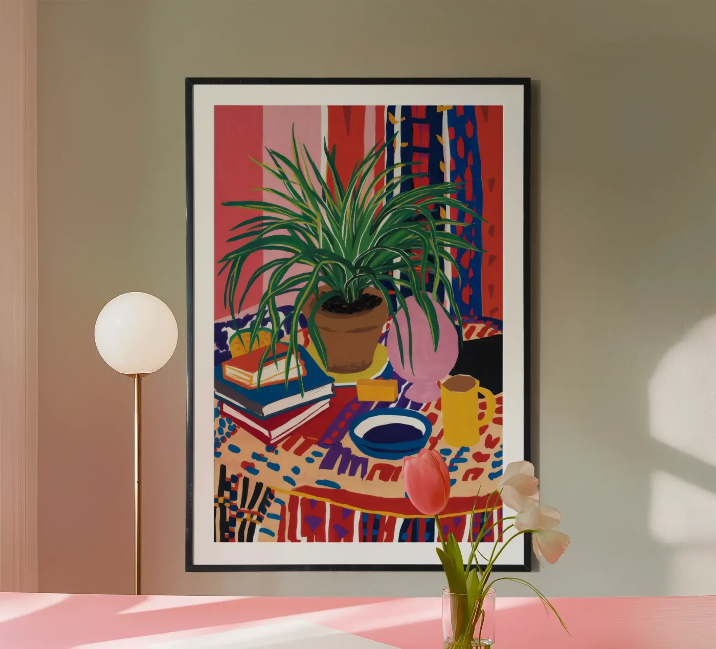 Patterned Table Stillness poster by FadeAura