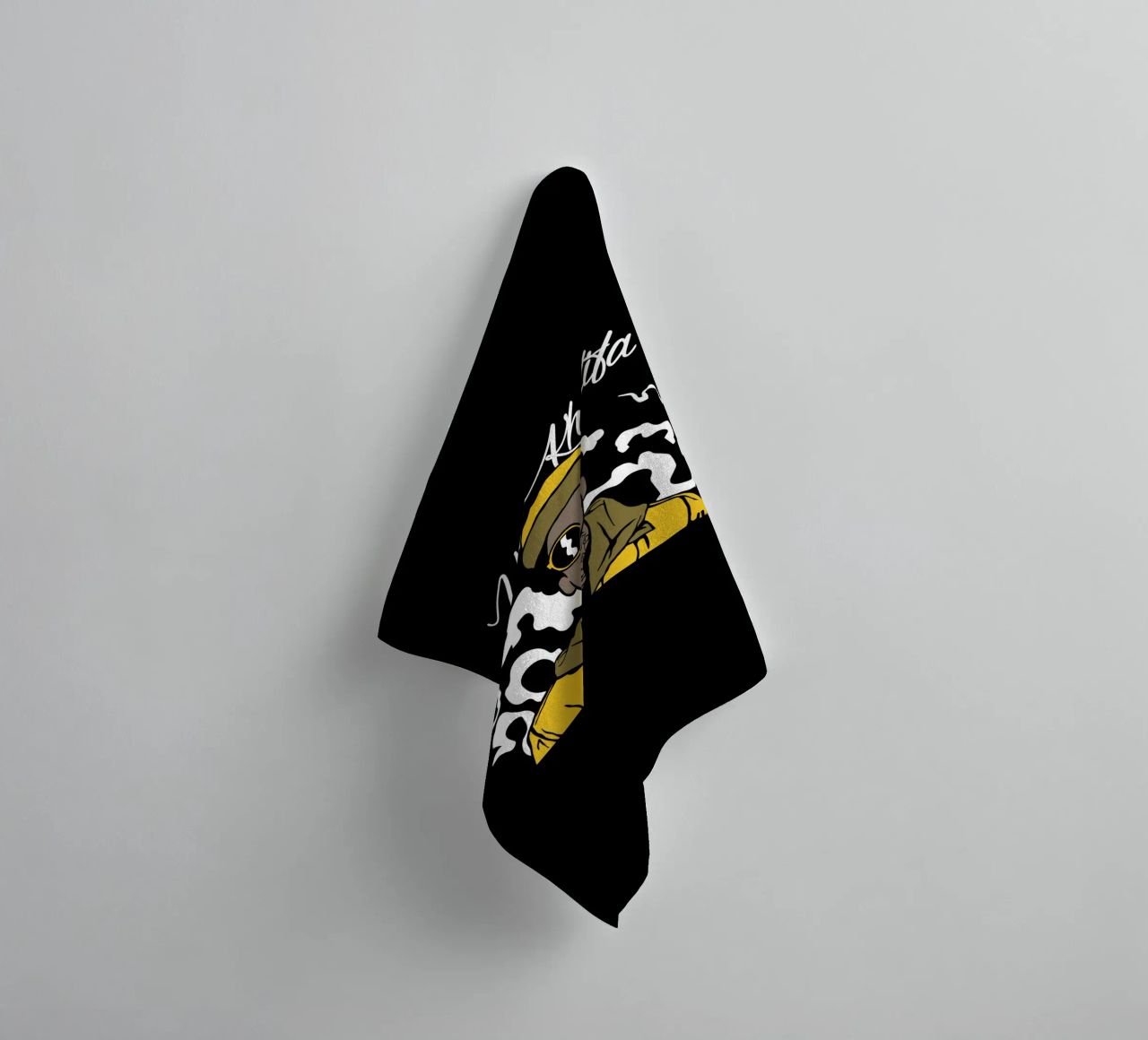 Wiz Khalifa Vector Style towel by Sigrid Rauuy