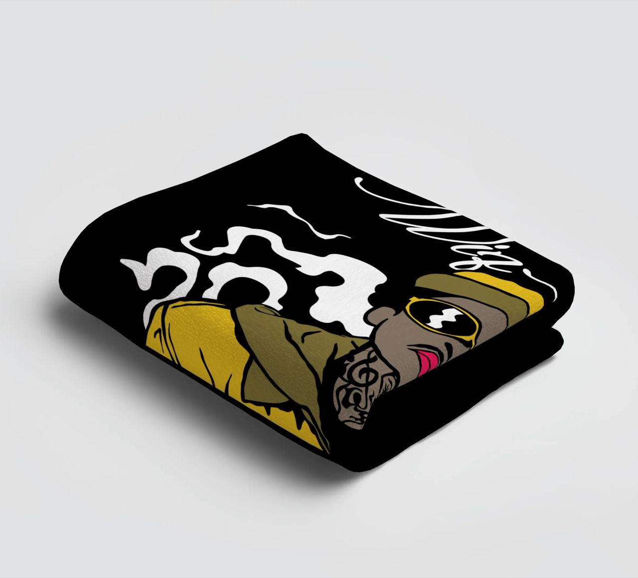 Wiz Khalifa Vector Style towel by Sigrid Rauuy