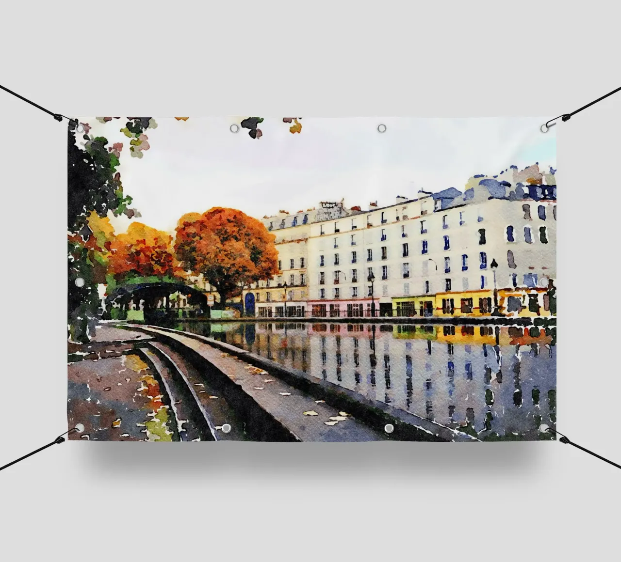 A Parigi telo in pvc da Massimo Frascogna
