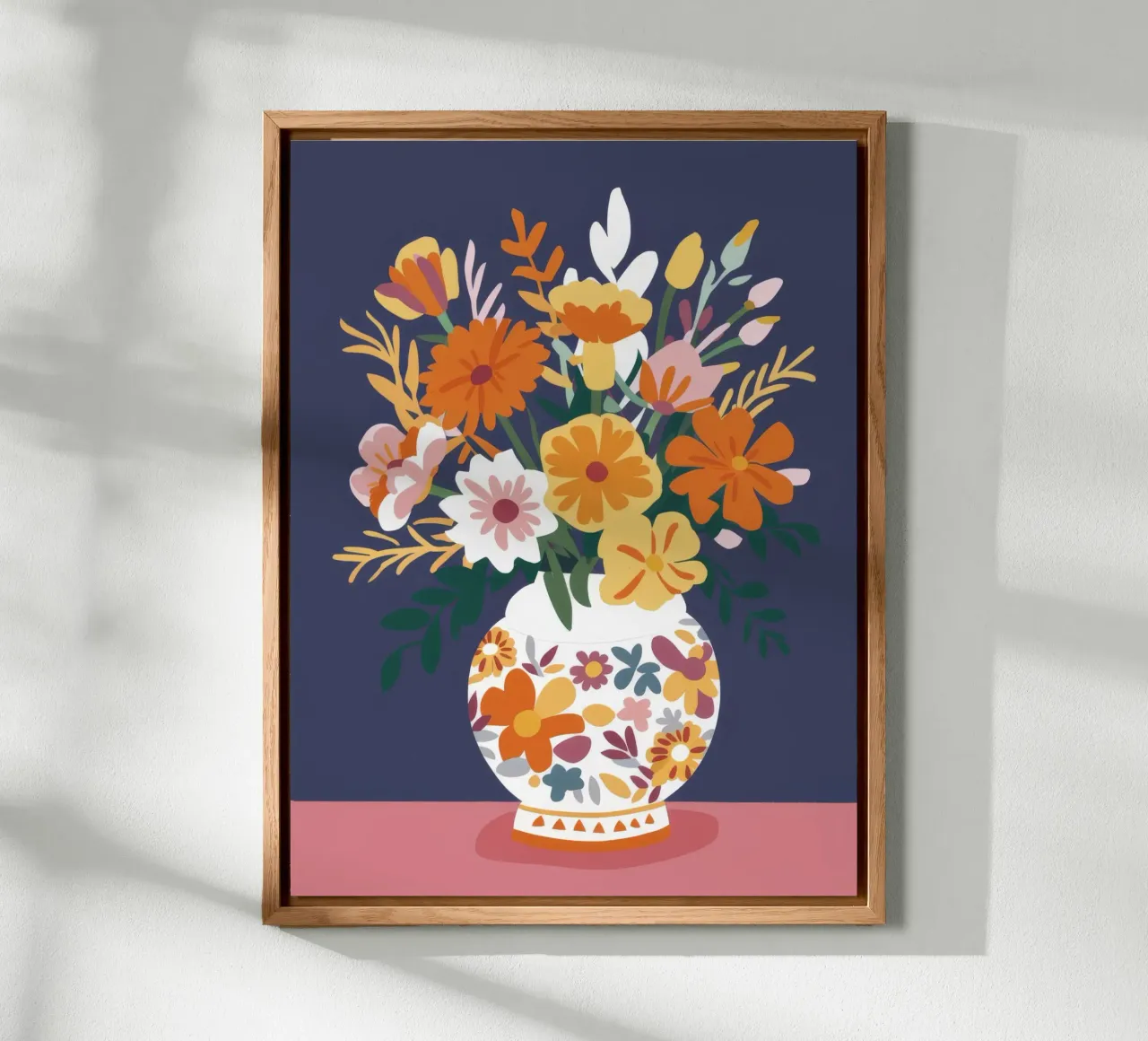 Bouquet bianco e oro alluminio dibond da FadeAura