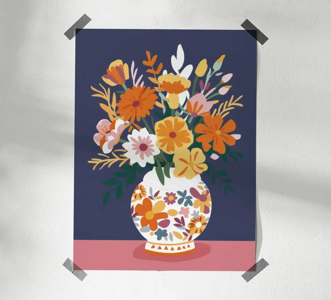 Bouquet bianco e oro carta hahnemühle da FadeAura