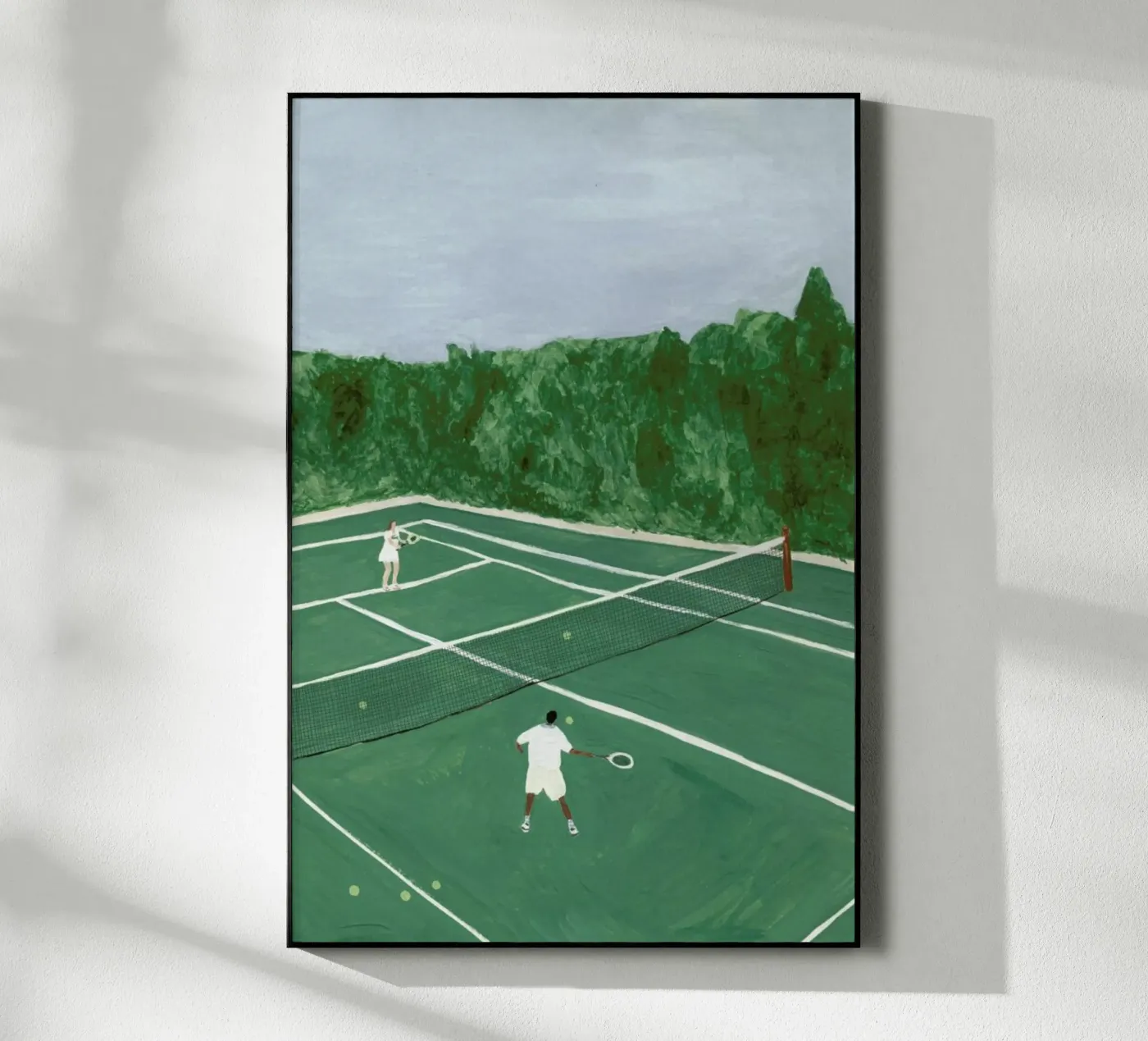 Tennis On Friday plexiglass da Isabelle Vandeplassche