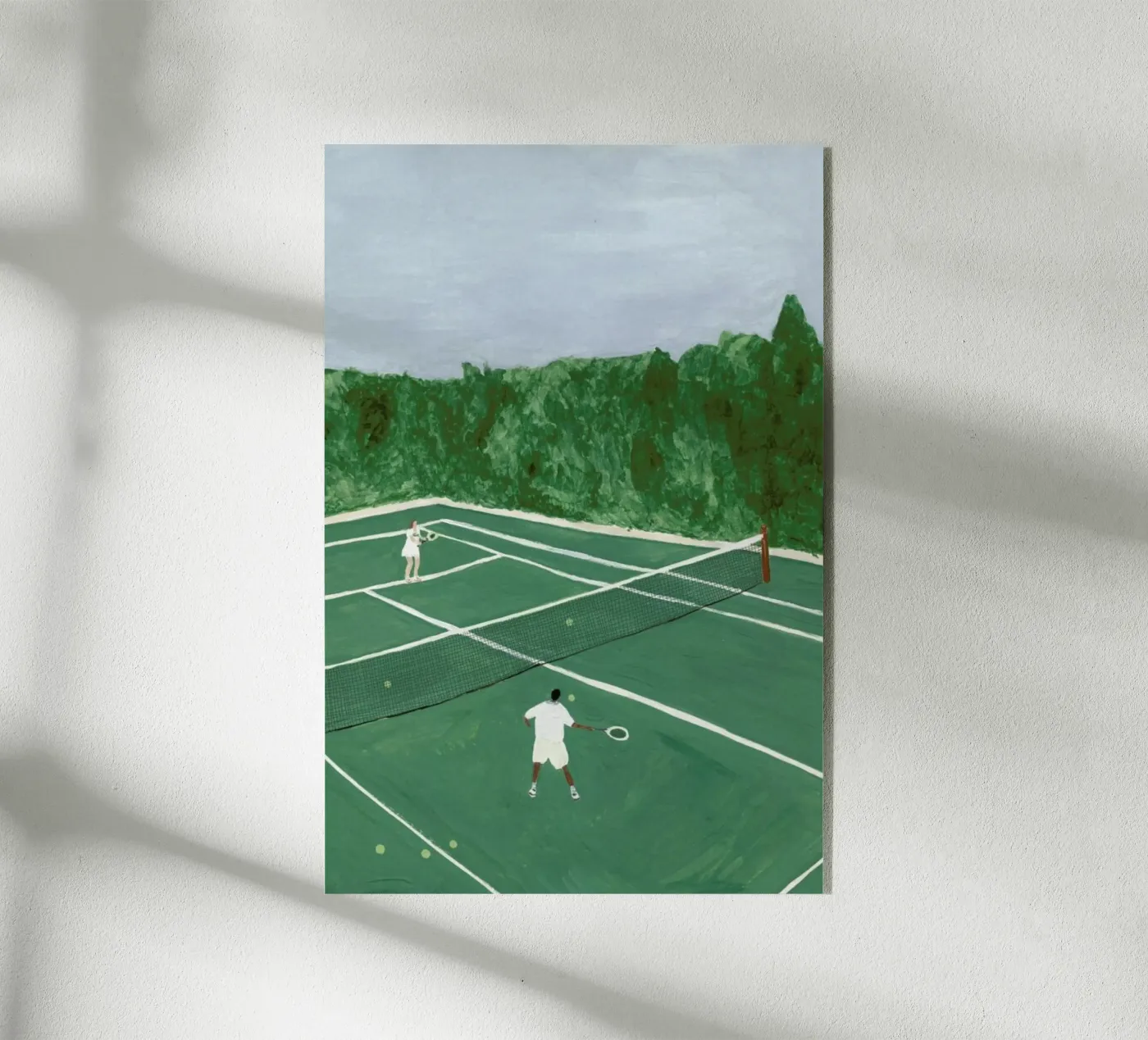 Tennis On Friday plexiglass da Isabelle Vandeplassche