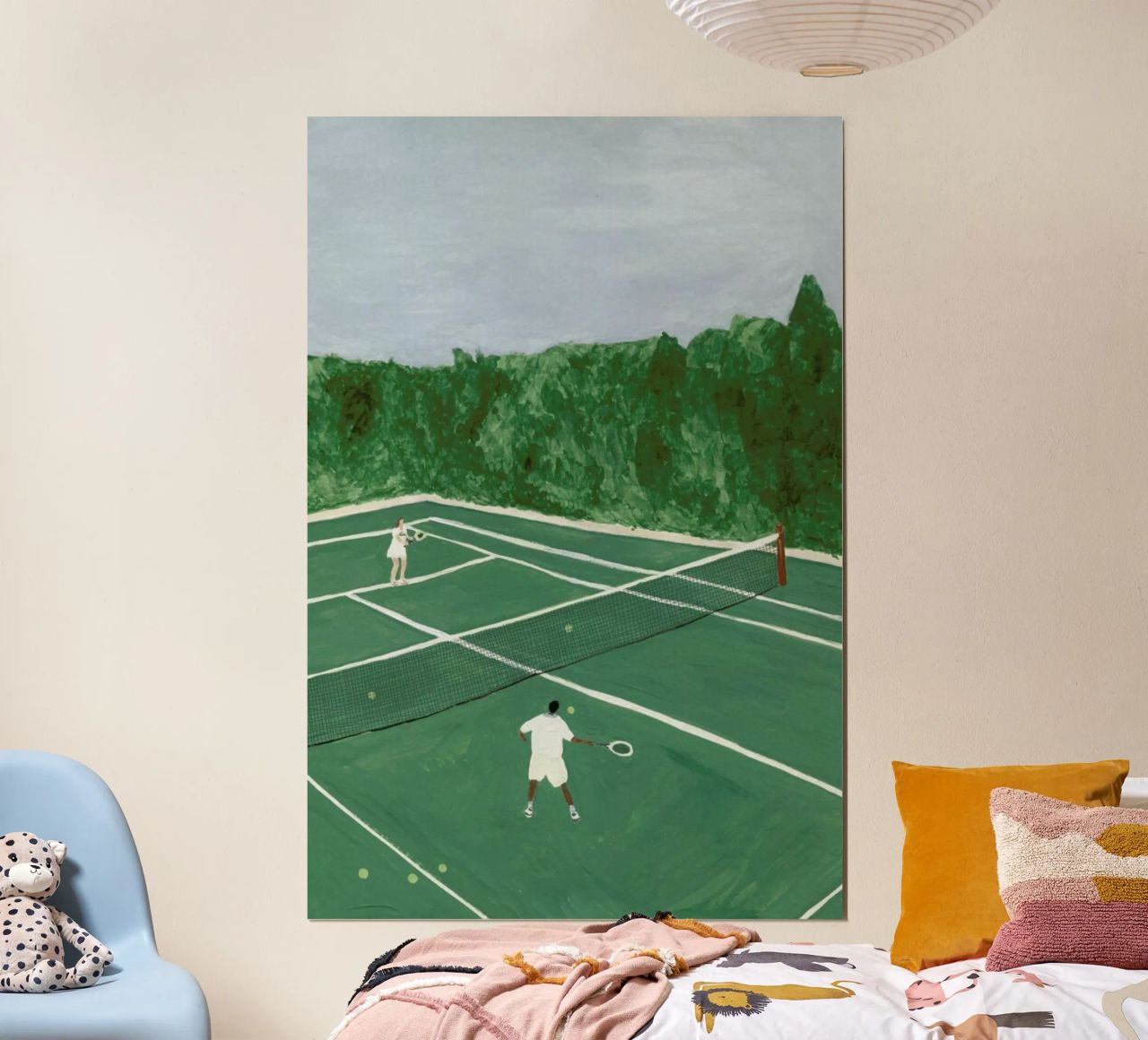 Tennis On Friday Poster von Isabelle Vandeplassche