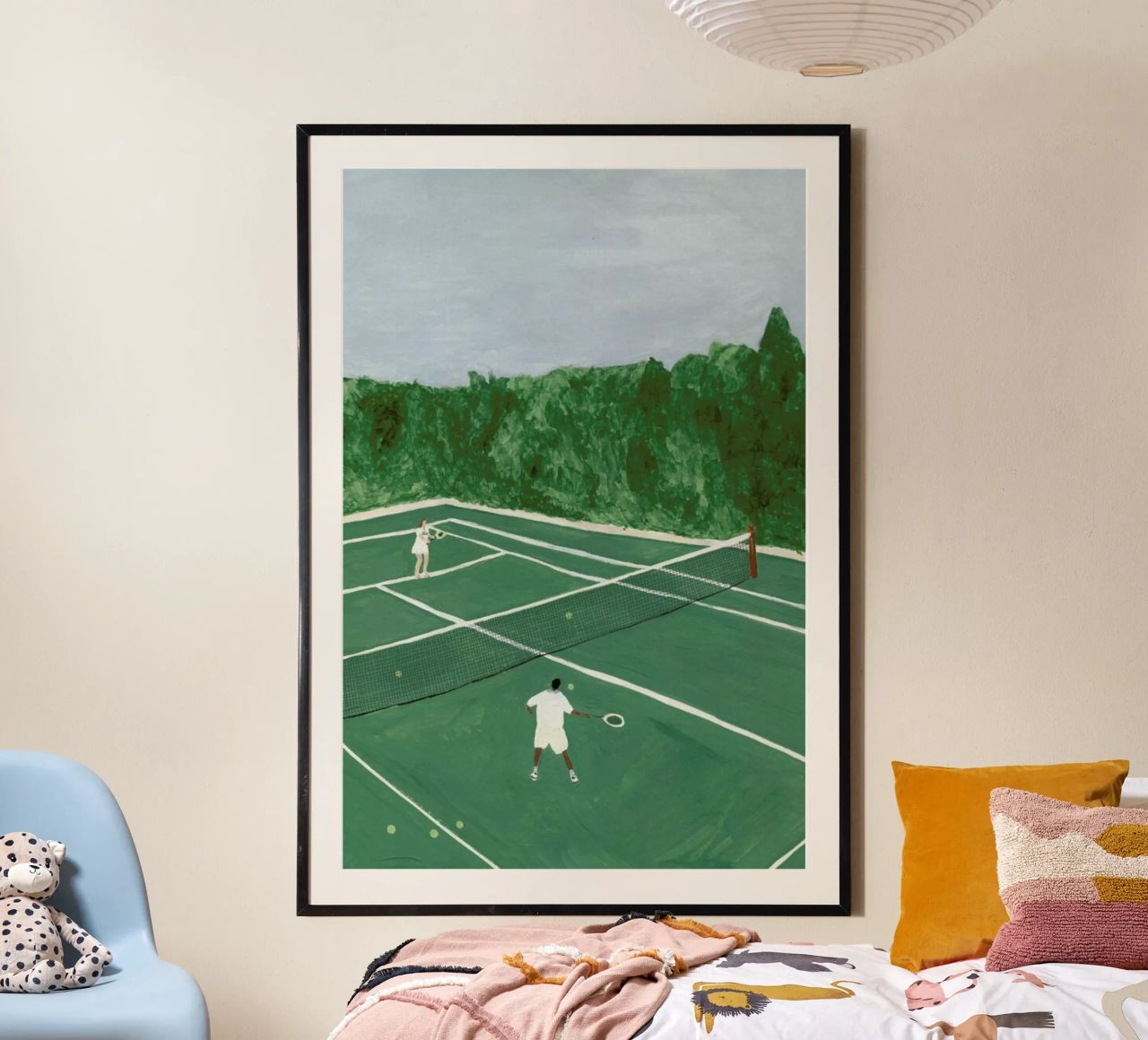 Tennis On Friday Poster von Isabelle Vandeplassche