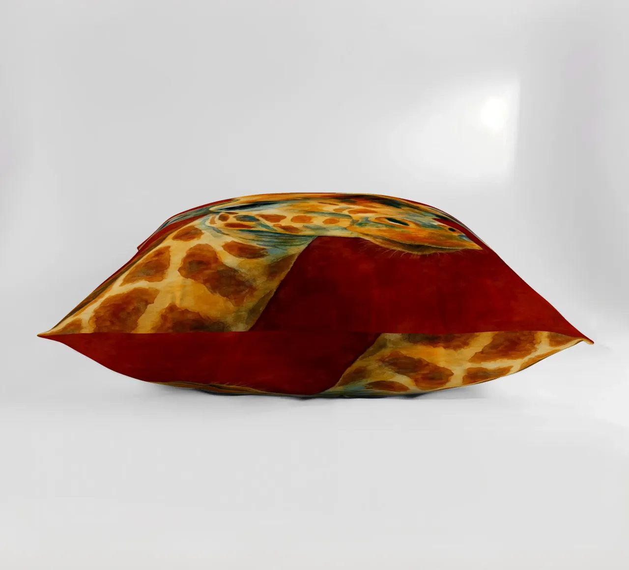 giraffa e cubo pittura colorata cuscino da toegoe