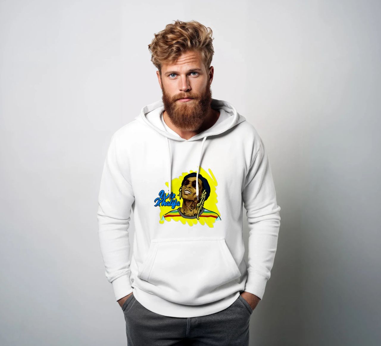 Stile vettoriale di Wiz Khalifa felpa con cappuccio da Sigrid Rauuy