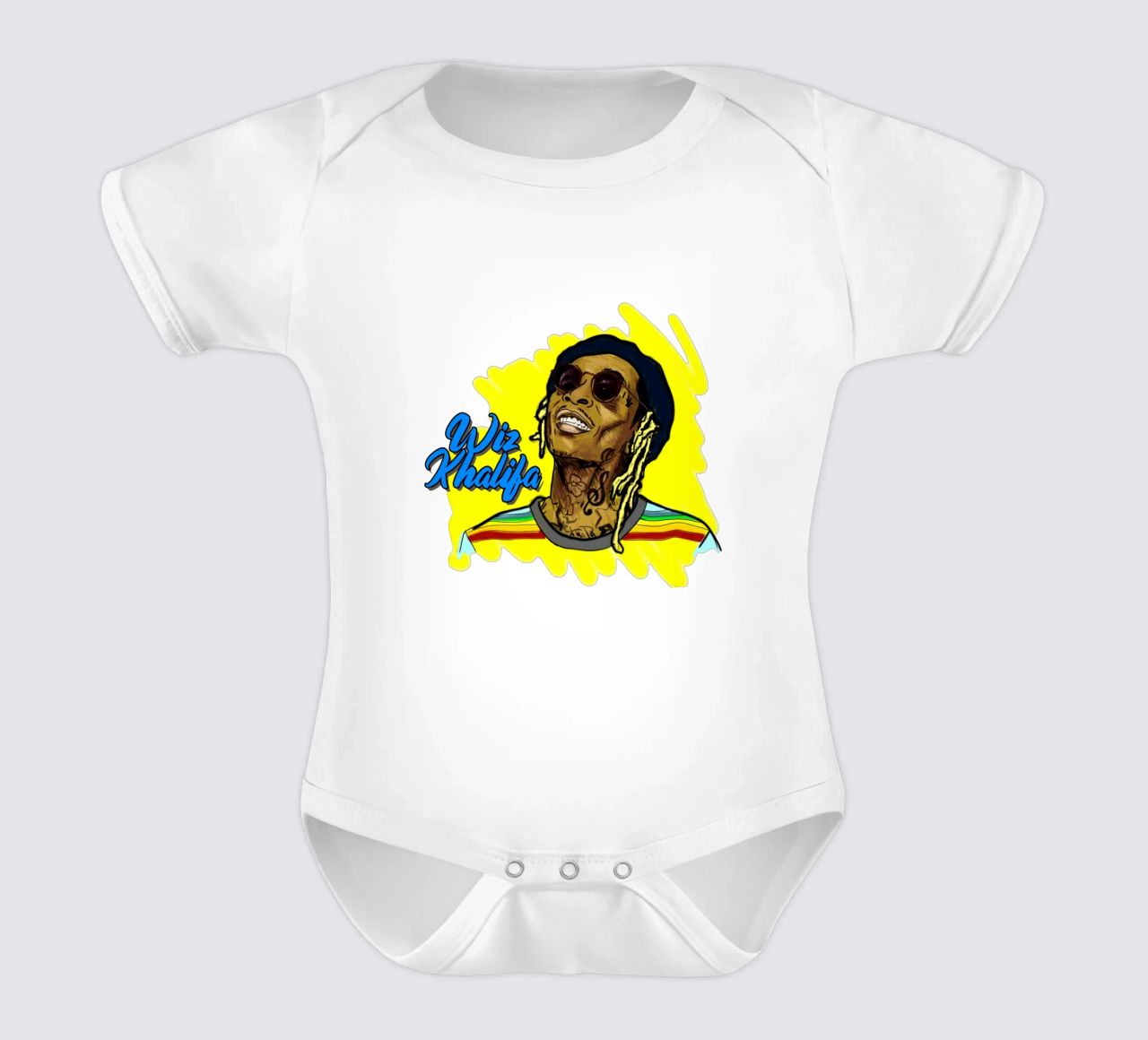 Wiz Khalifa Estilo Vectorial body de bebé de Sigrid Rauuy
