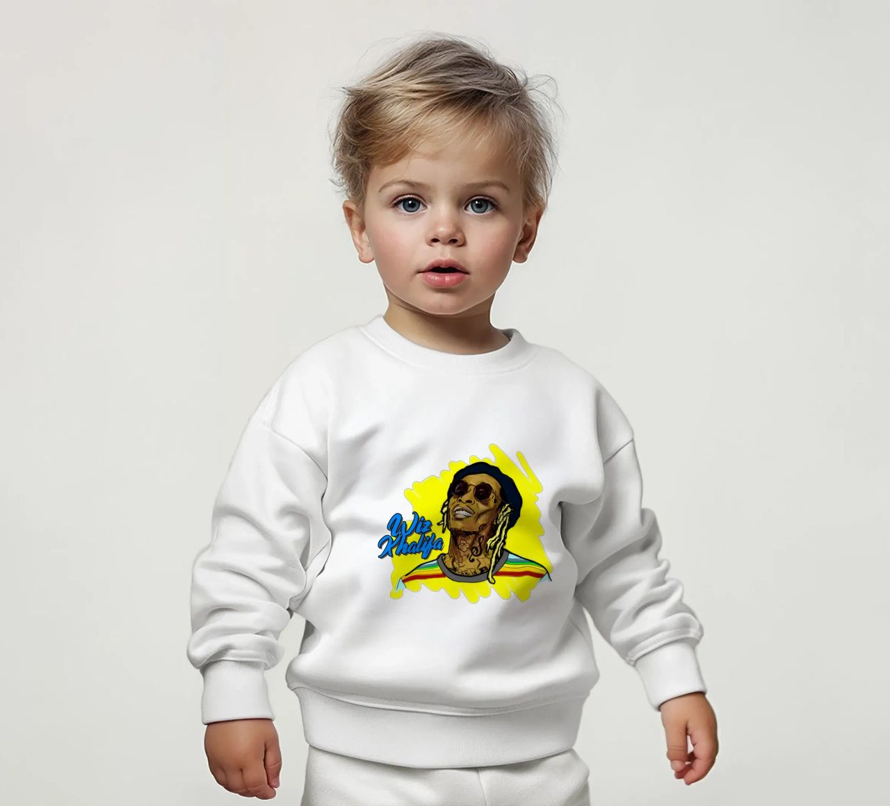 Stile vettoriale di Wiz Khalifa felpa neonato da Sigrid Rauuy