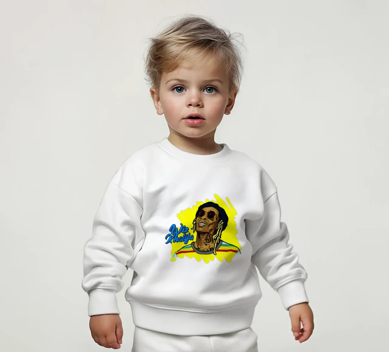 Wiz Khalifa Vektor Stil Baby Sweatshirt von Sigrid Rauuy