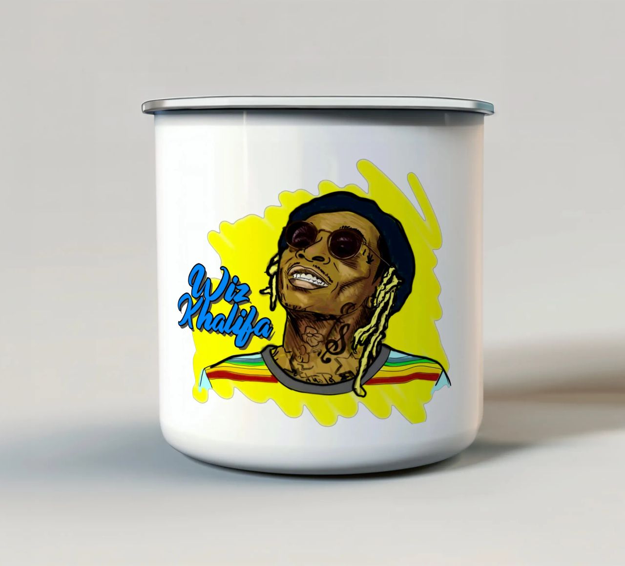 Stile vettoriale di Wiz Khalifa tazza in smalto da Sigrid Rauuy